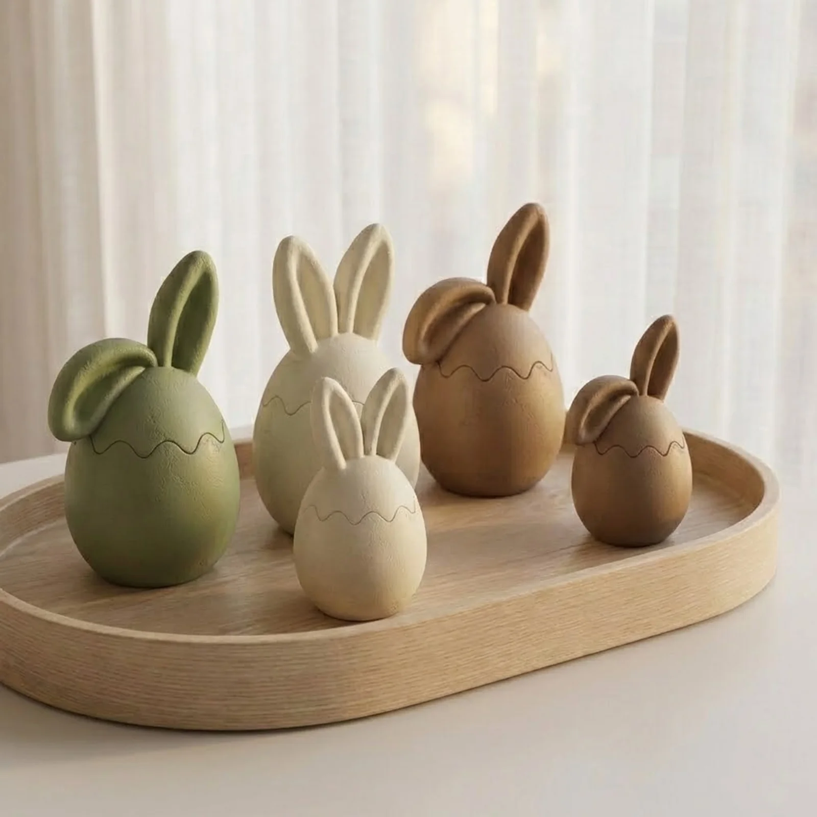 Classic & Floppy Bunny Egg Candle Jar Silicone Mold Collection - Image 7