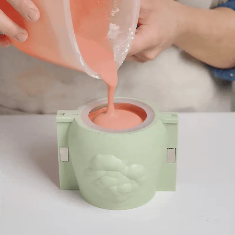 Rose Relief Candle Jar Silicone Mold Collection - Image 8