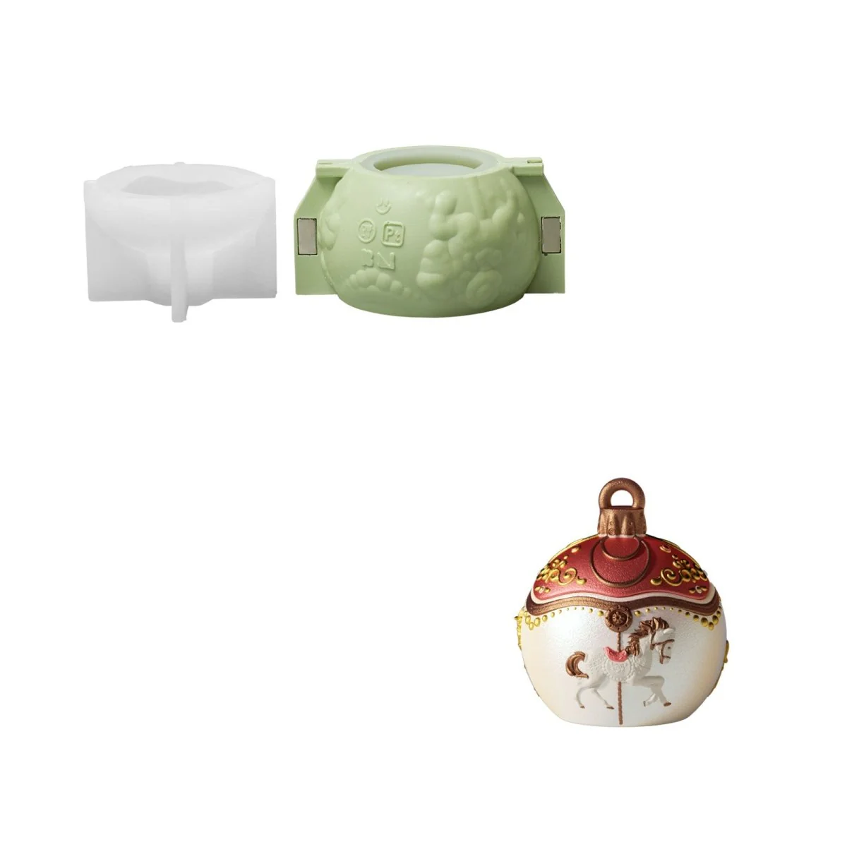 Carousel of Dreams Bauble Candle Jar & Candle Refill Silicone Mold Collection - Image 10