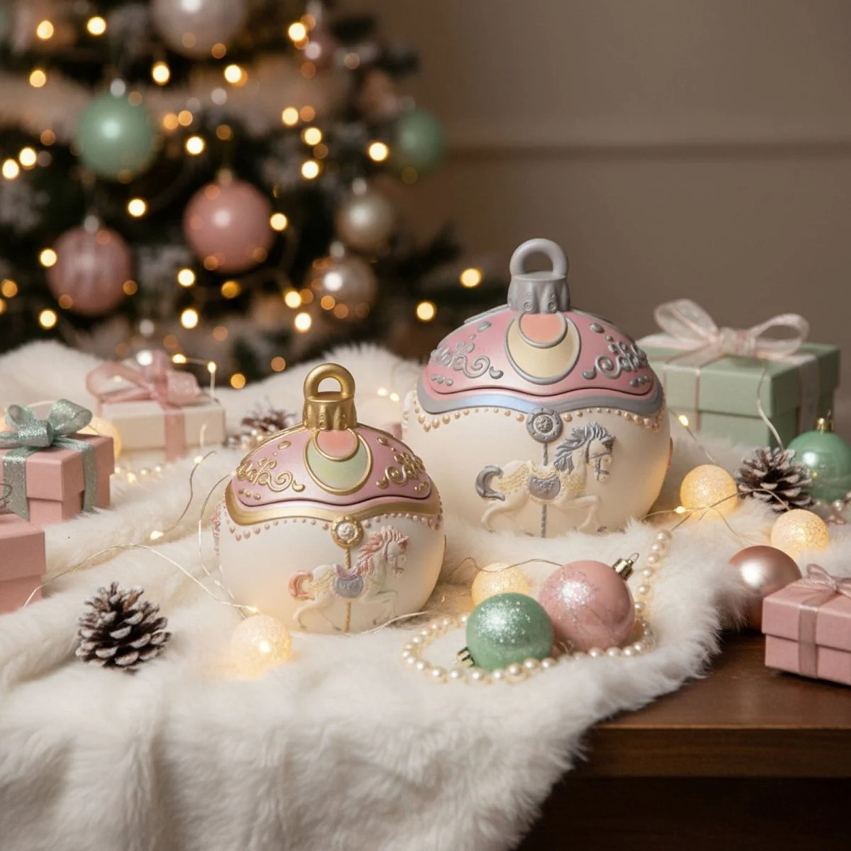 Carousel of Dreams Bauble Candle Jar & Candle Refill Silicone Mold Collection - Image 3