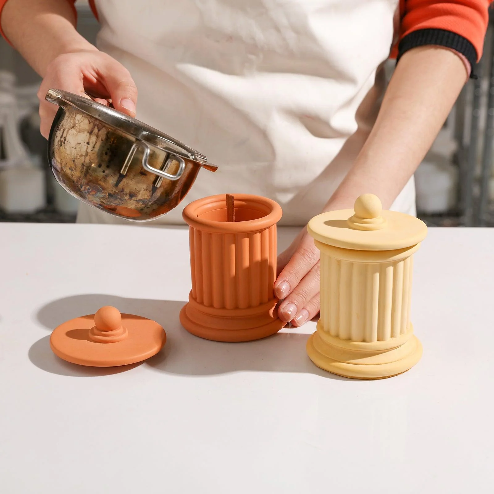 Nicole's Candle Jar with Lid Silicone Mold - Image 3