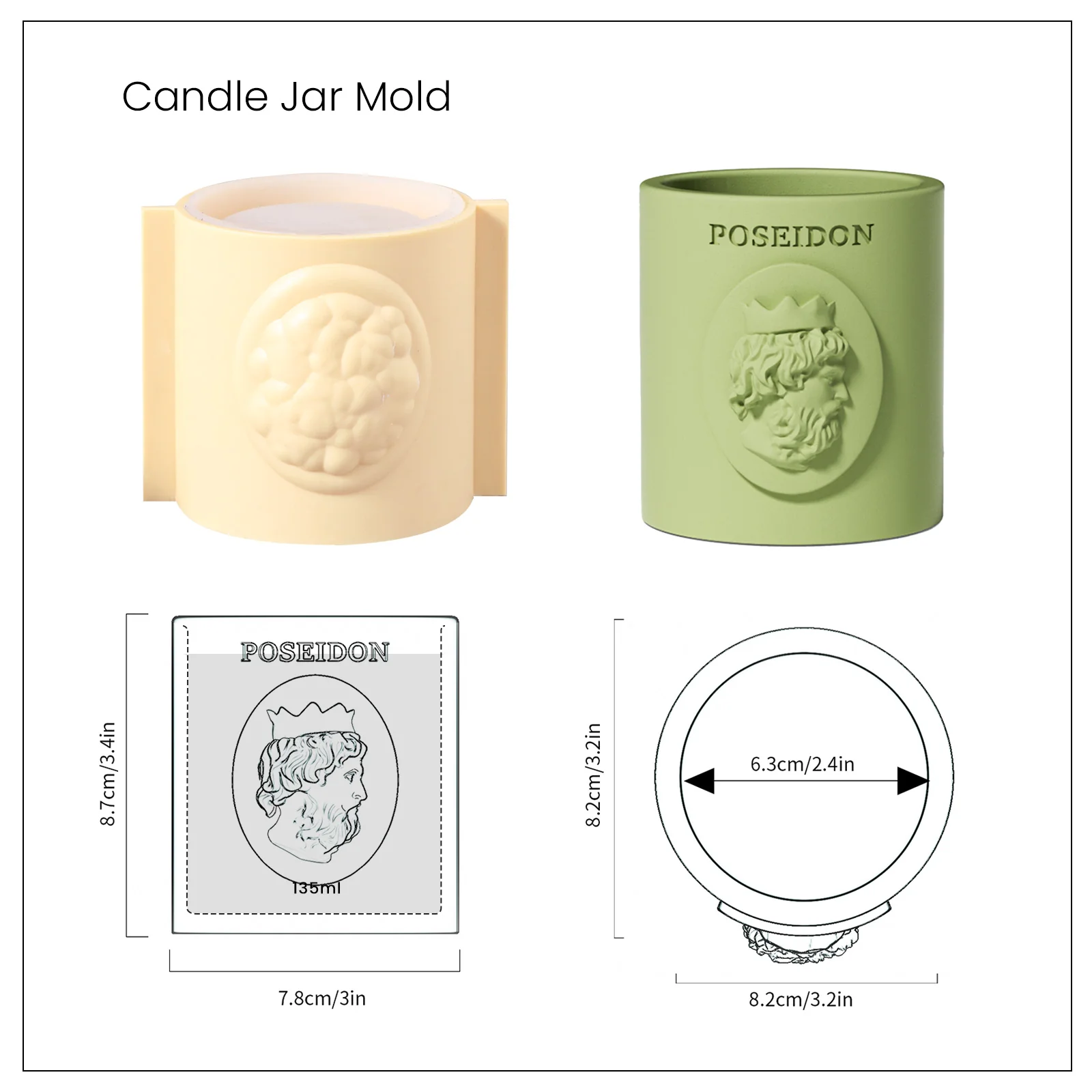 Candle Jar with Lid Silicone Mold - Image 12