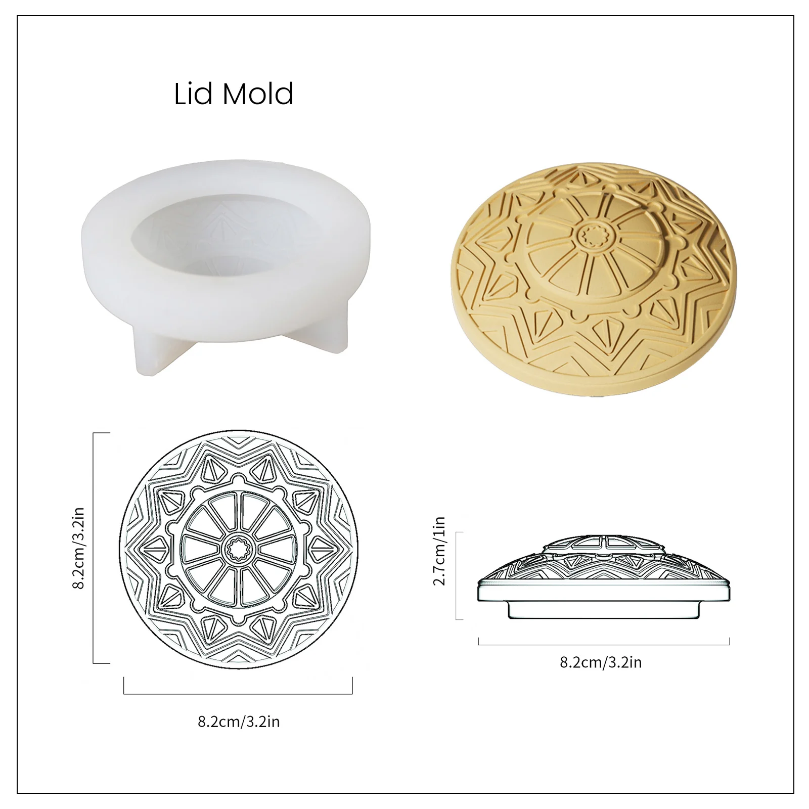 Candle Jar with Lid Silicone Mold - Image 14