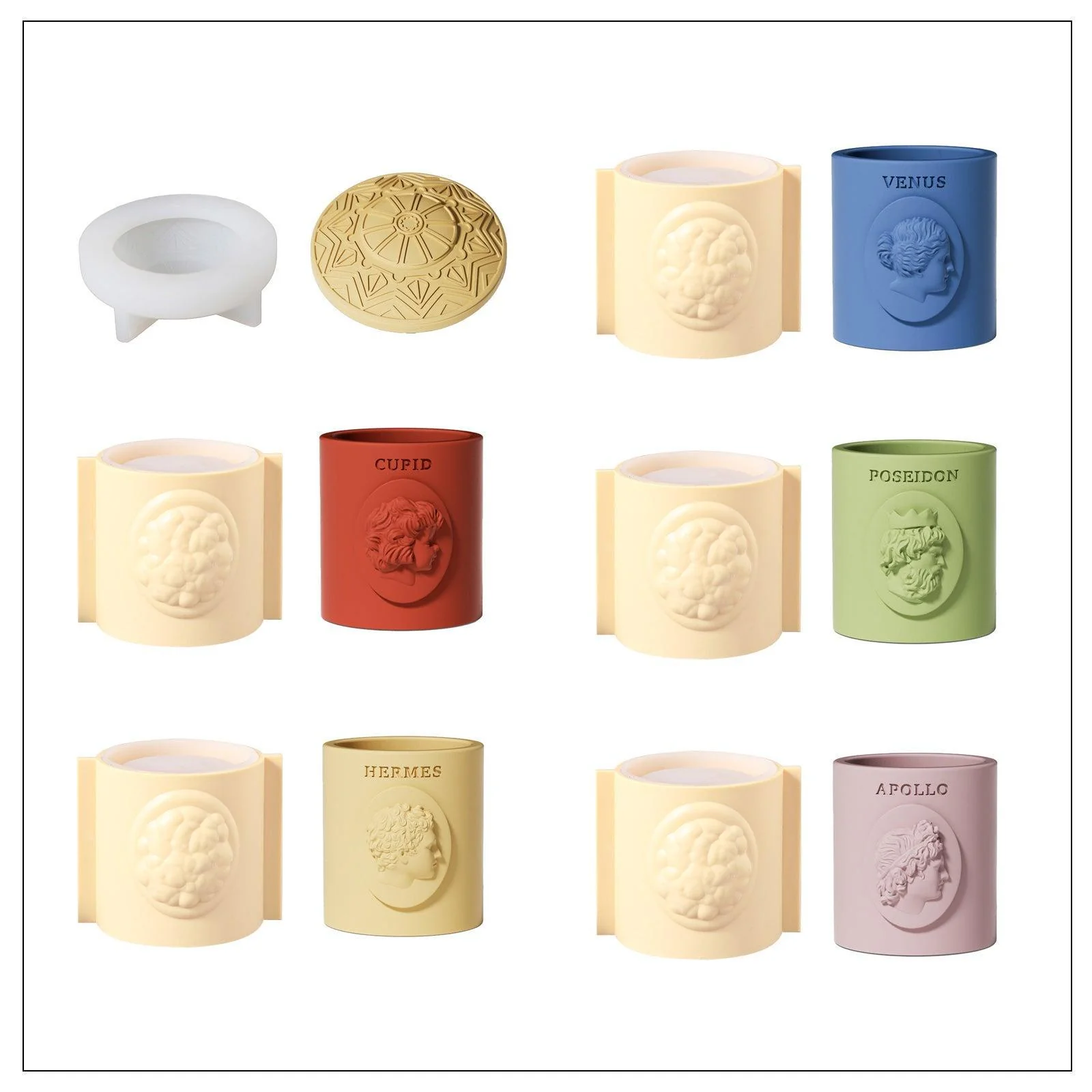 Candle Jar with Lid Silicone Mold - Image 8