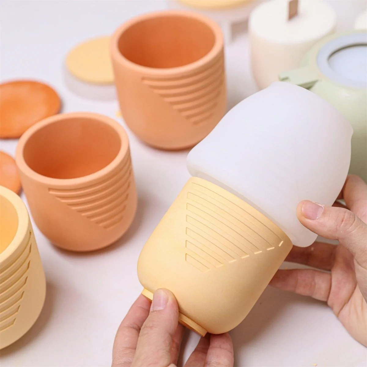 Sunset Ripple Candle Jar Candle Refill Silicone Mold Collection - Image 6
