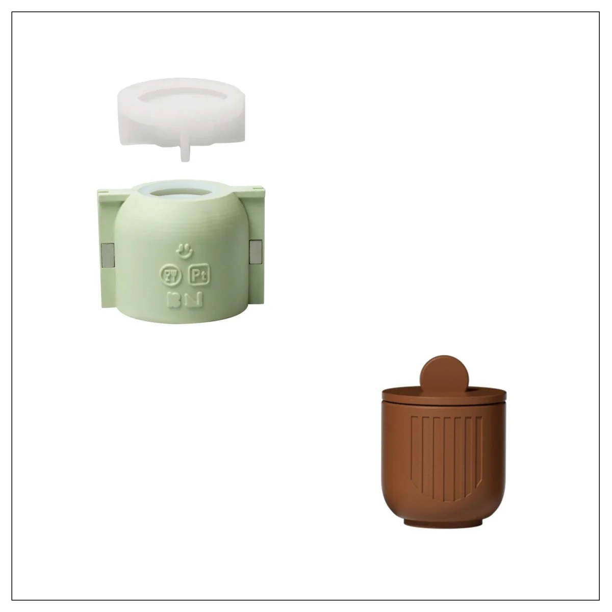 Serene Tidefall Candle Jar Candle Refill Silicone Mold Collection - Image 10