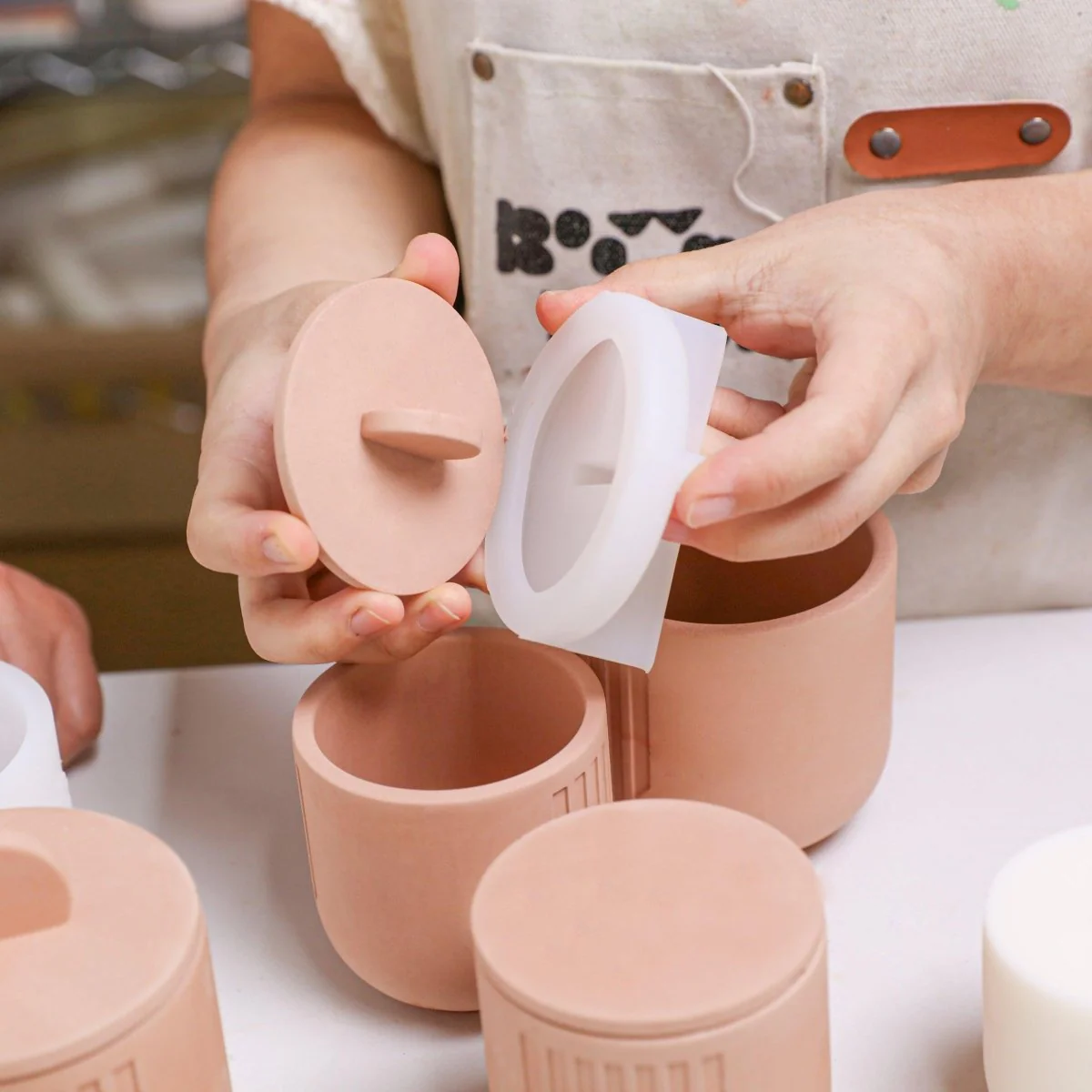 Serene Tidefall Candle Jar Candle Refill Silicone Mold Collection - Image 5