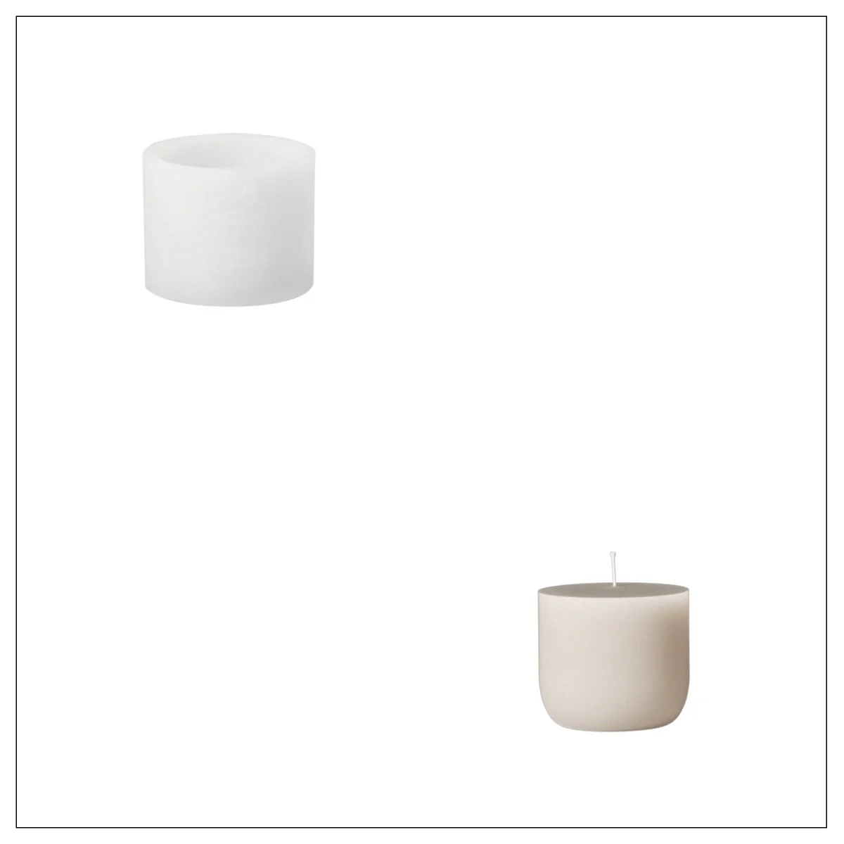Flowing Twilight Candle Jar Candle Refill Silicone Mold Collection - Image 14