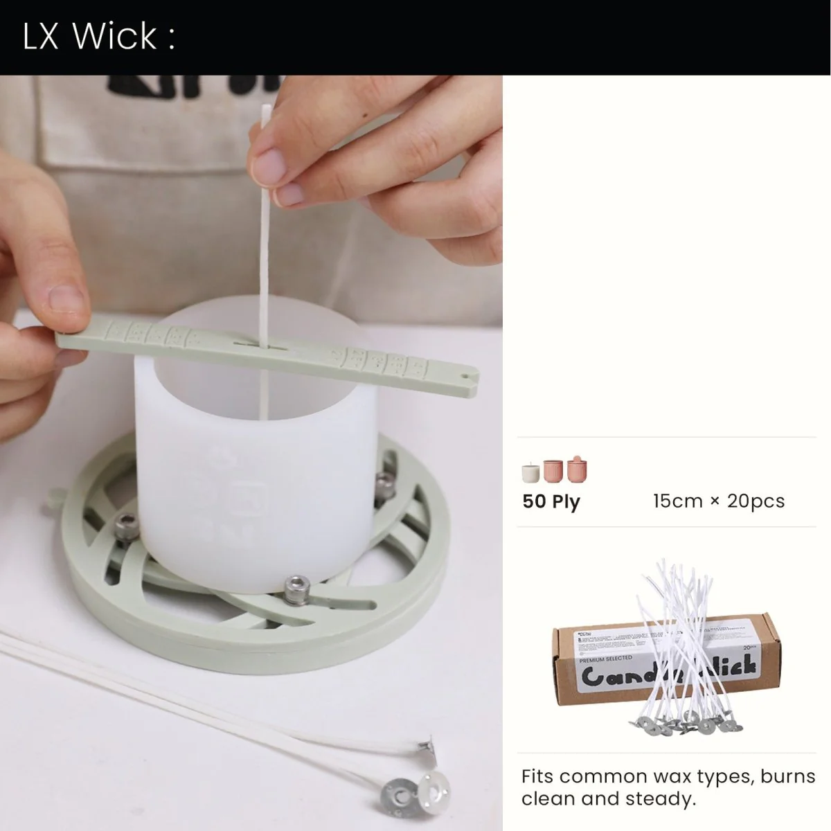 Flowing Twilight Candle Jar Candle Refill Silicone Mold Collection - Image 16