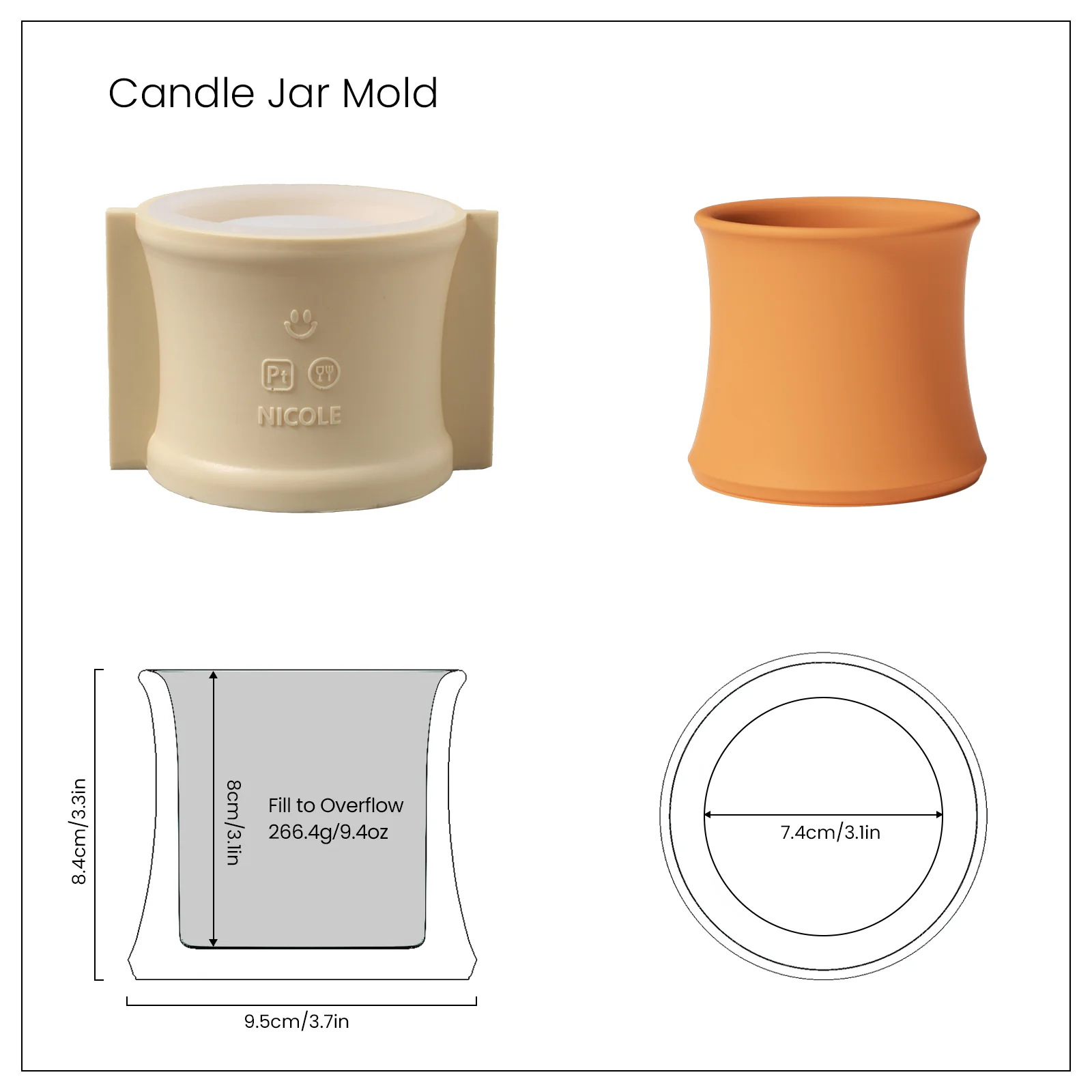 Candle Jar with Wooden Lid - Image 9
