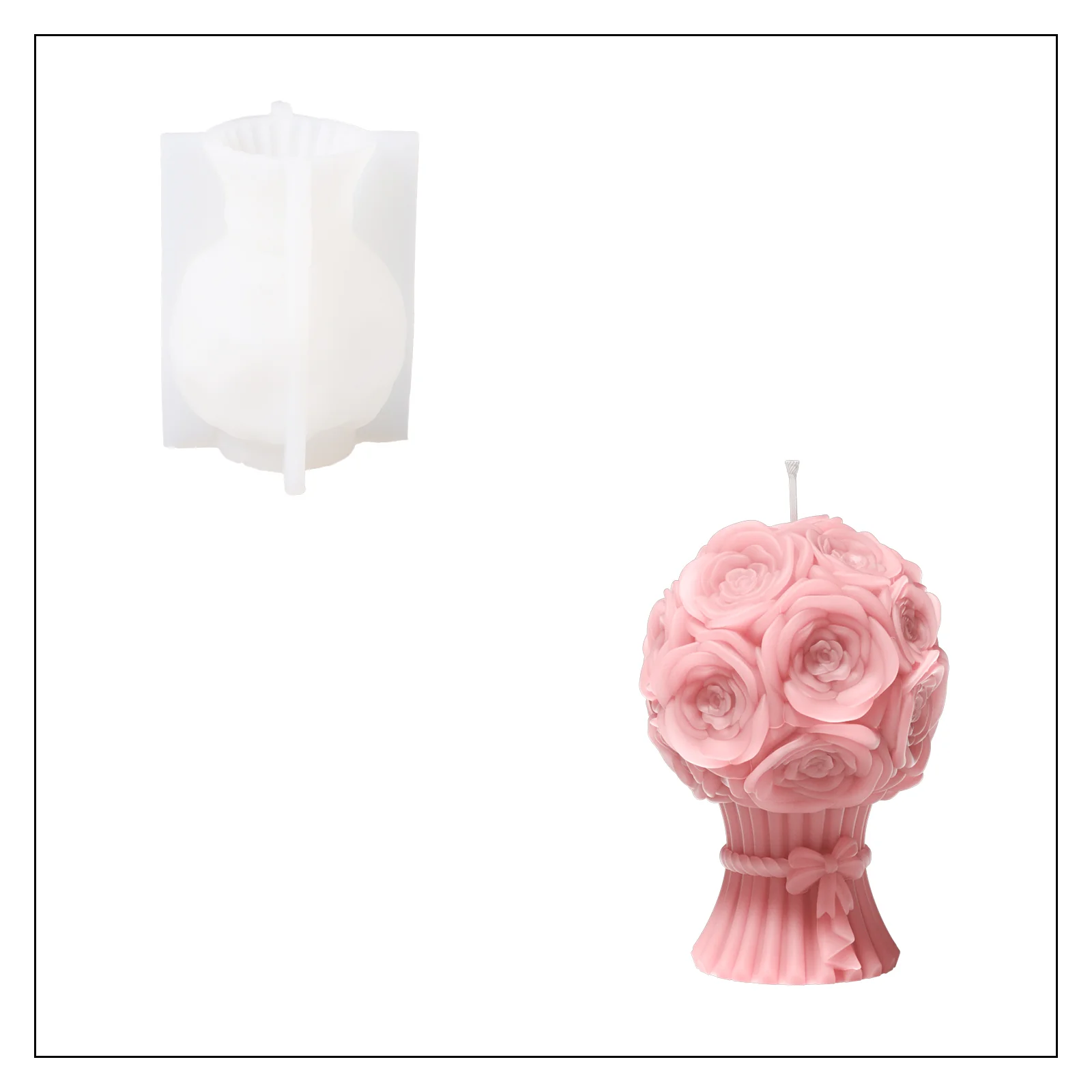 Bouquet Flourishing Candle Silicone Mold Collection - Image 11