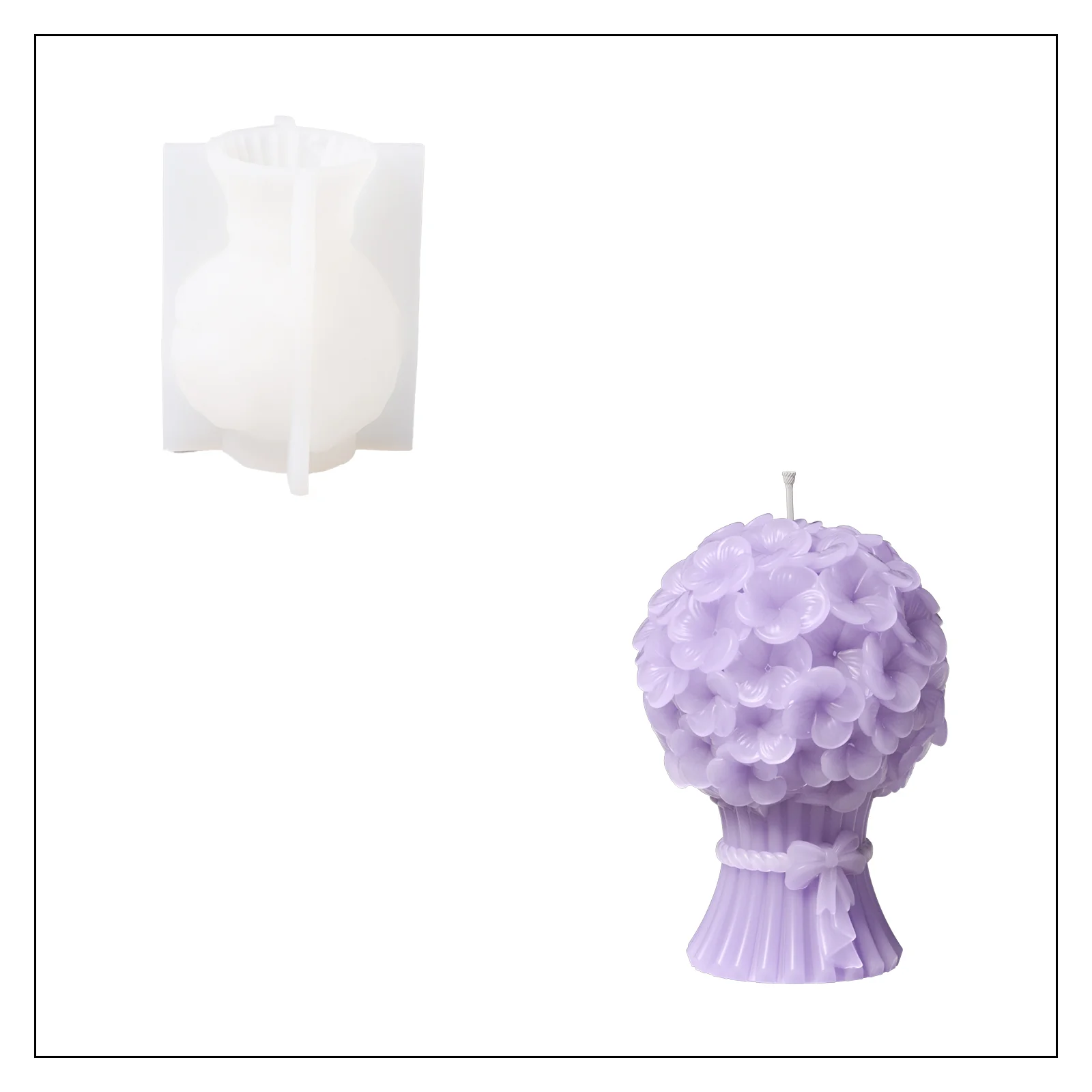 Bouquet Flourishing Candle Silicone Mold Collection - Image 12