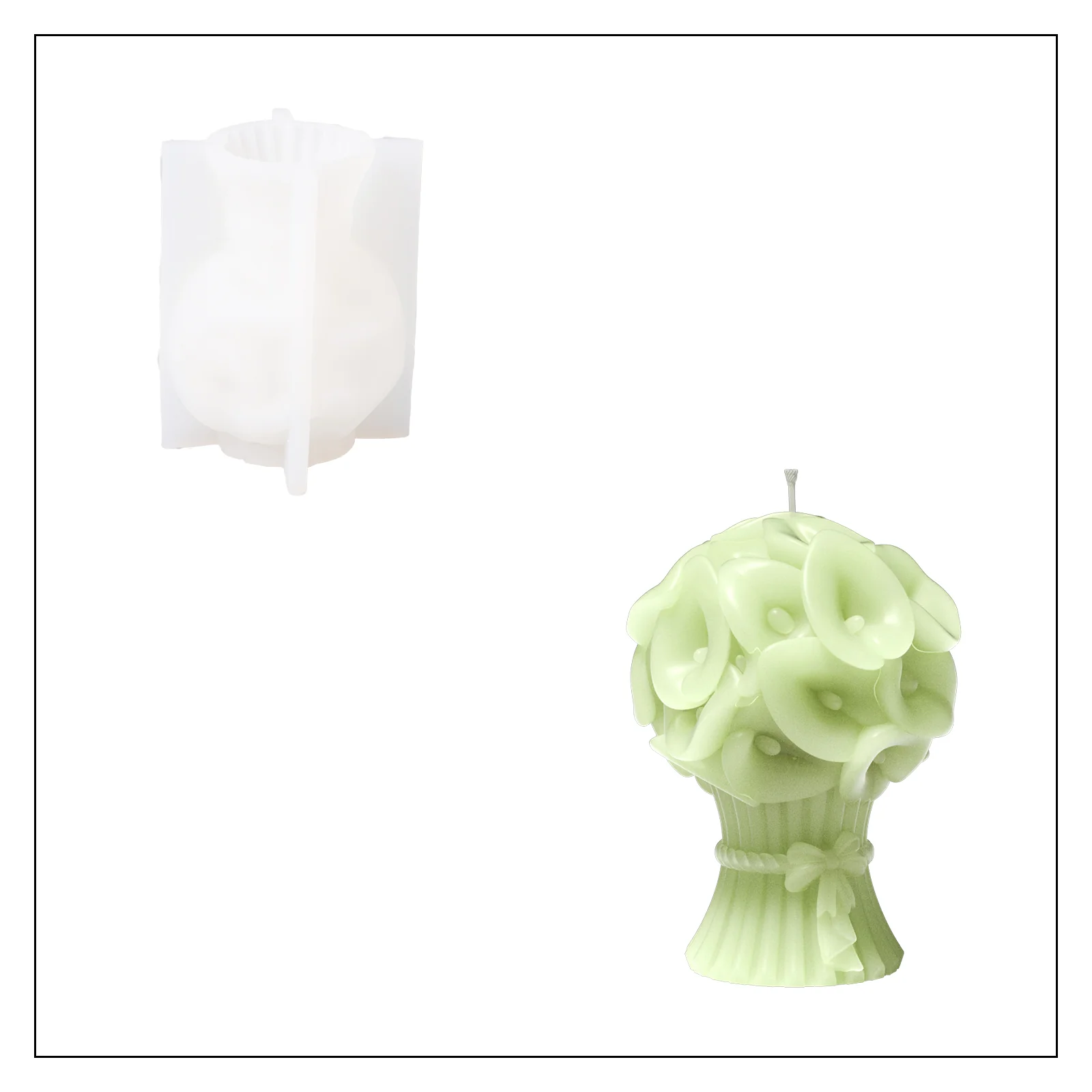 Bouquet Flourishing Candle Silicone Mold Collection - Image 13