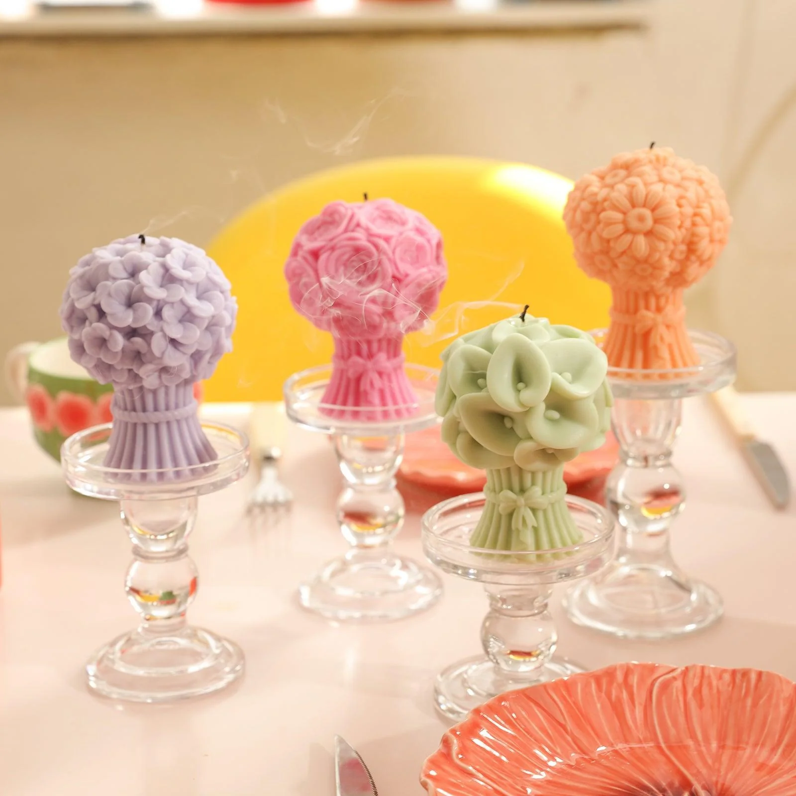 Bouquet Flourishing Candle Silicone Mold Collection - Image 8