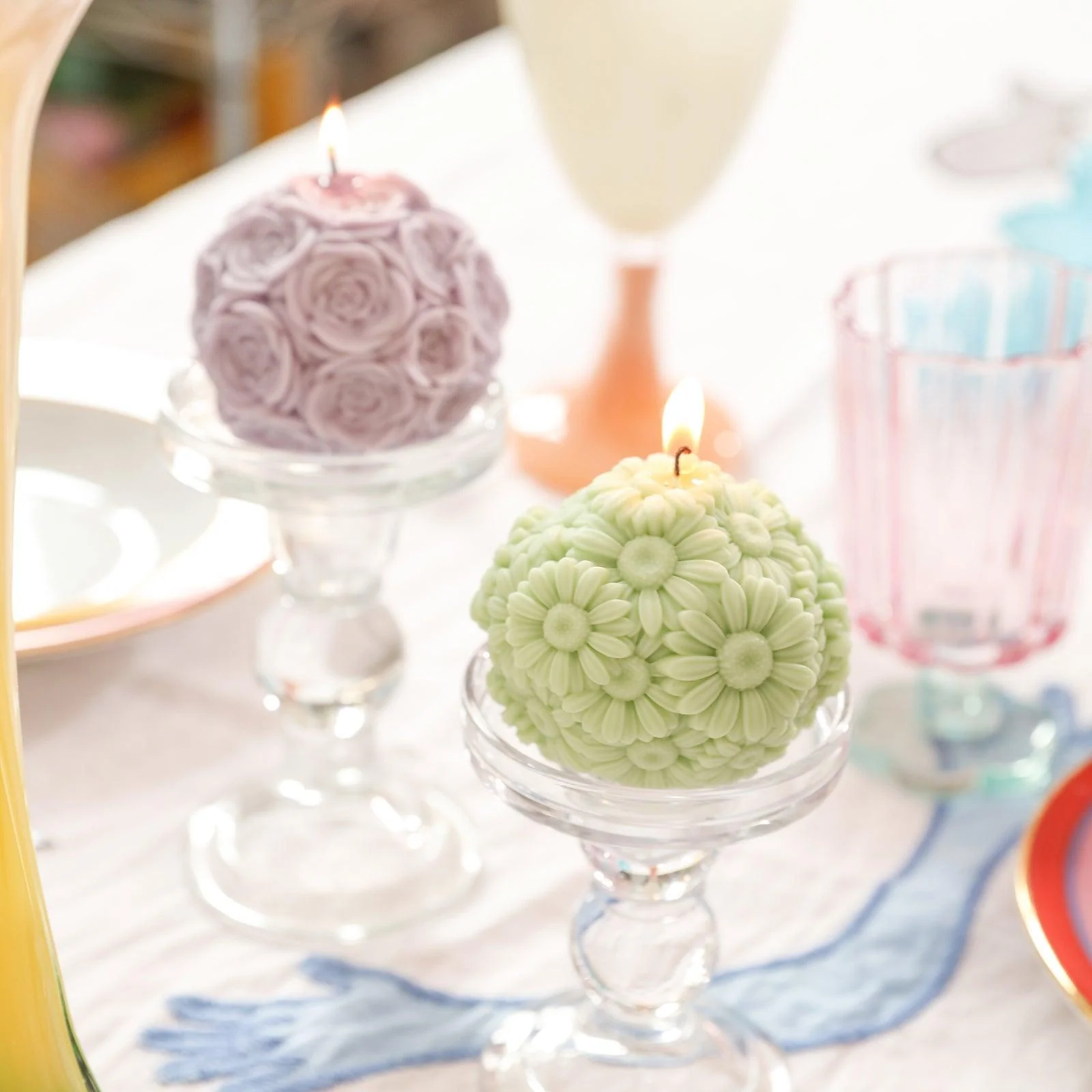 Whispering Floral Orbs Candle Silicone Mold Collection - Image 7