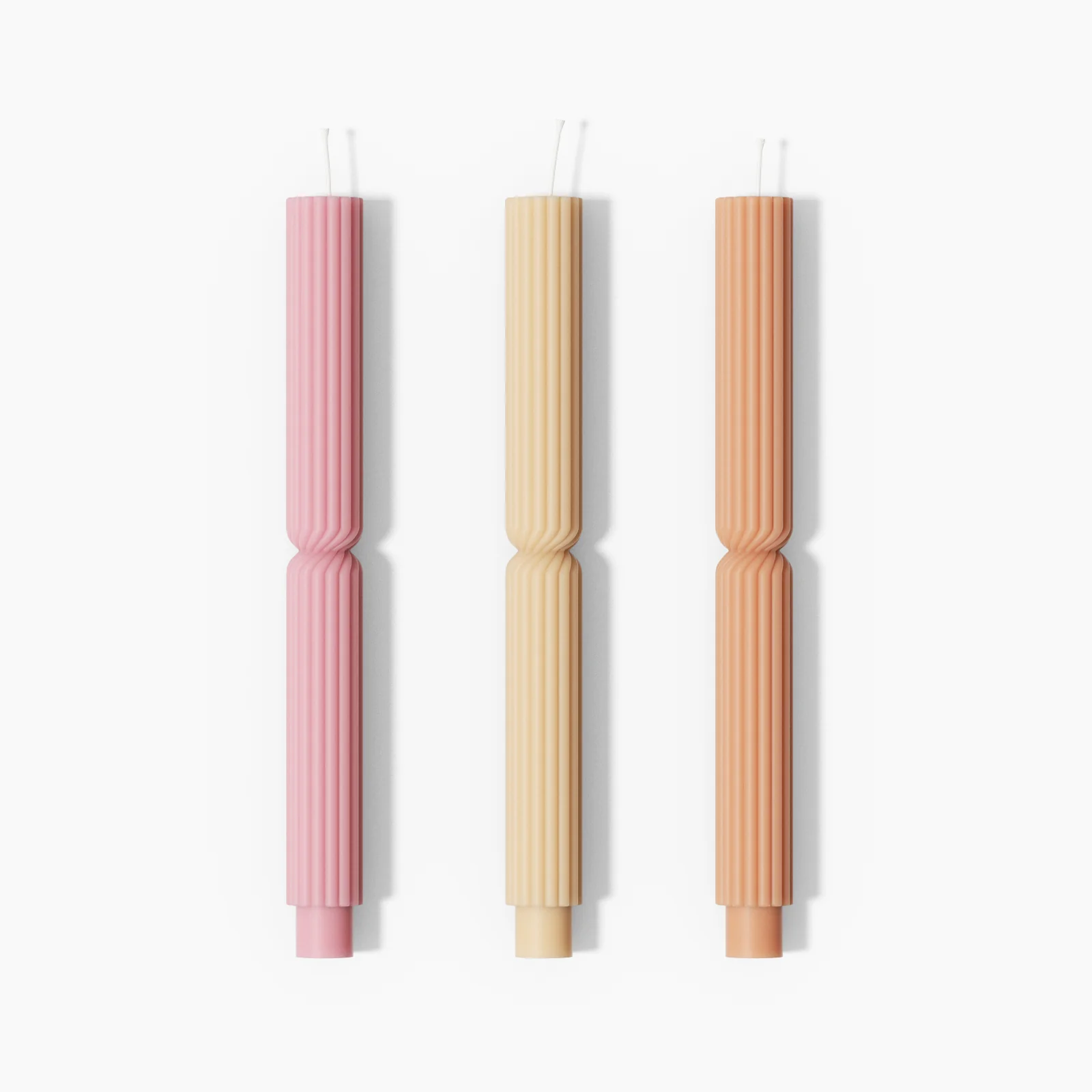 Doric Pillar Taper Candle Silicone Mold