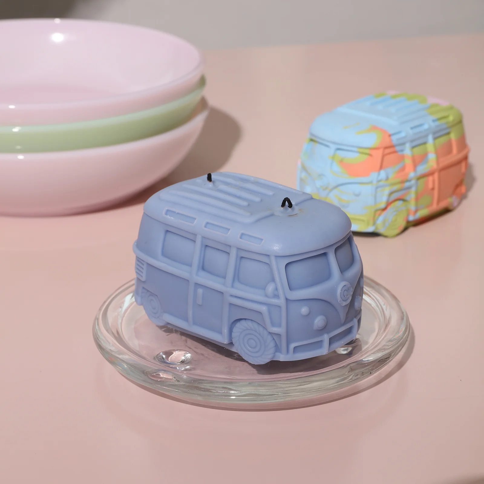 Kombi Vintage Camper Van Candle Silicone Mold - Image 5