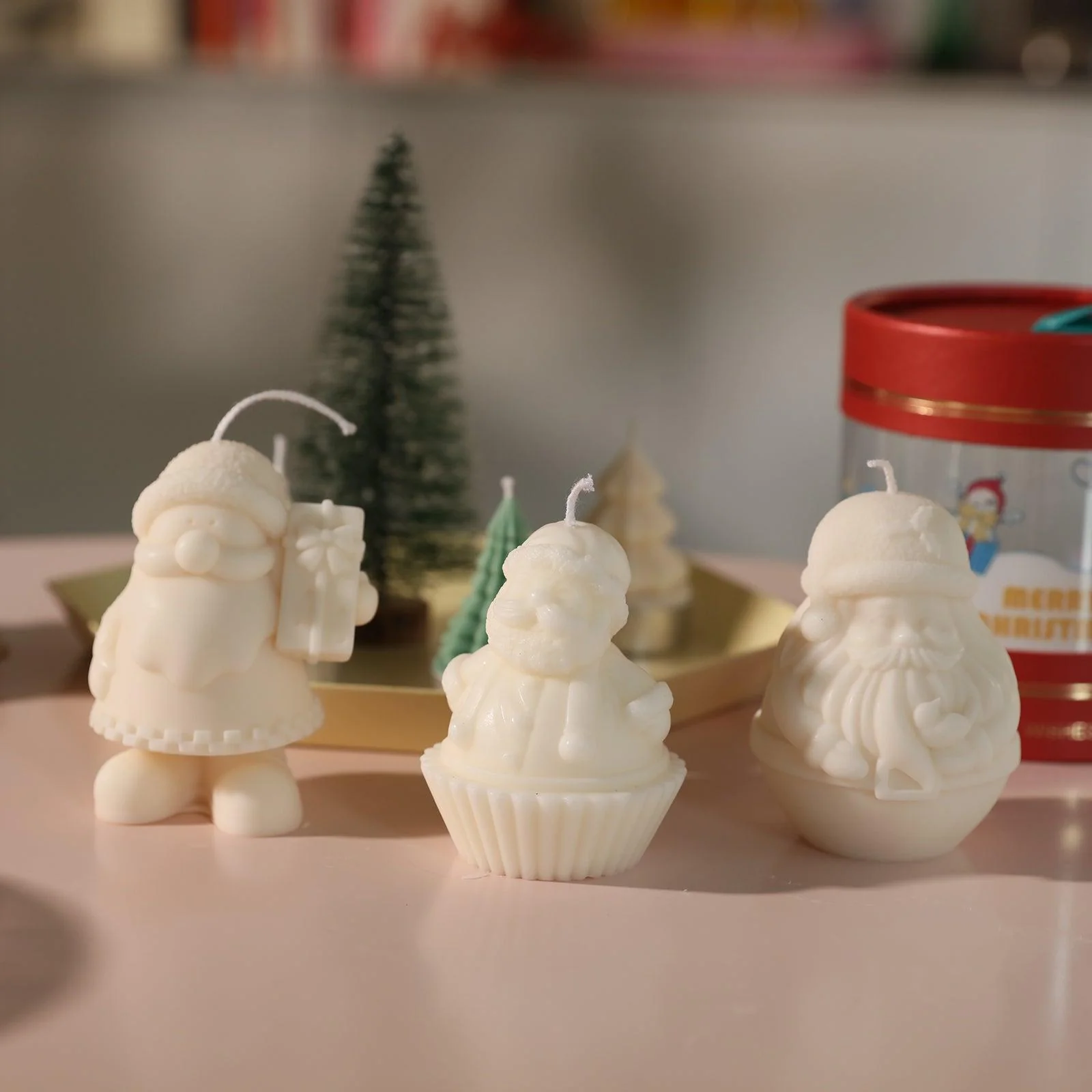 Chubby Santa Claus Candle Silicone Mold - Image 6