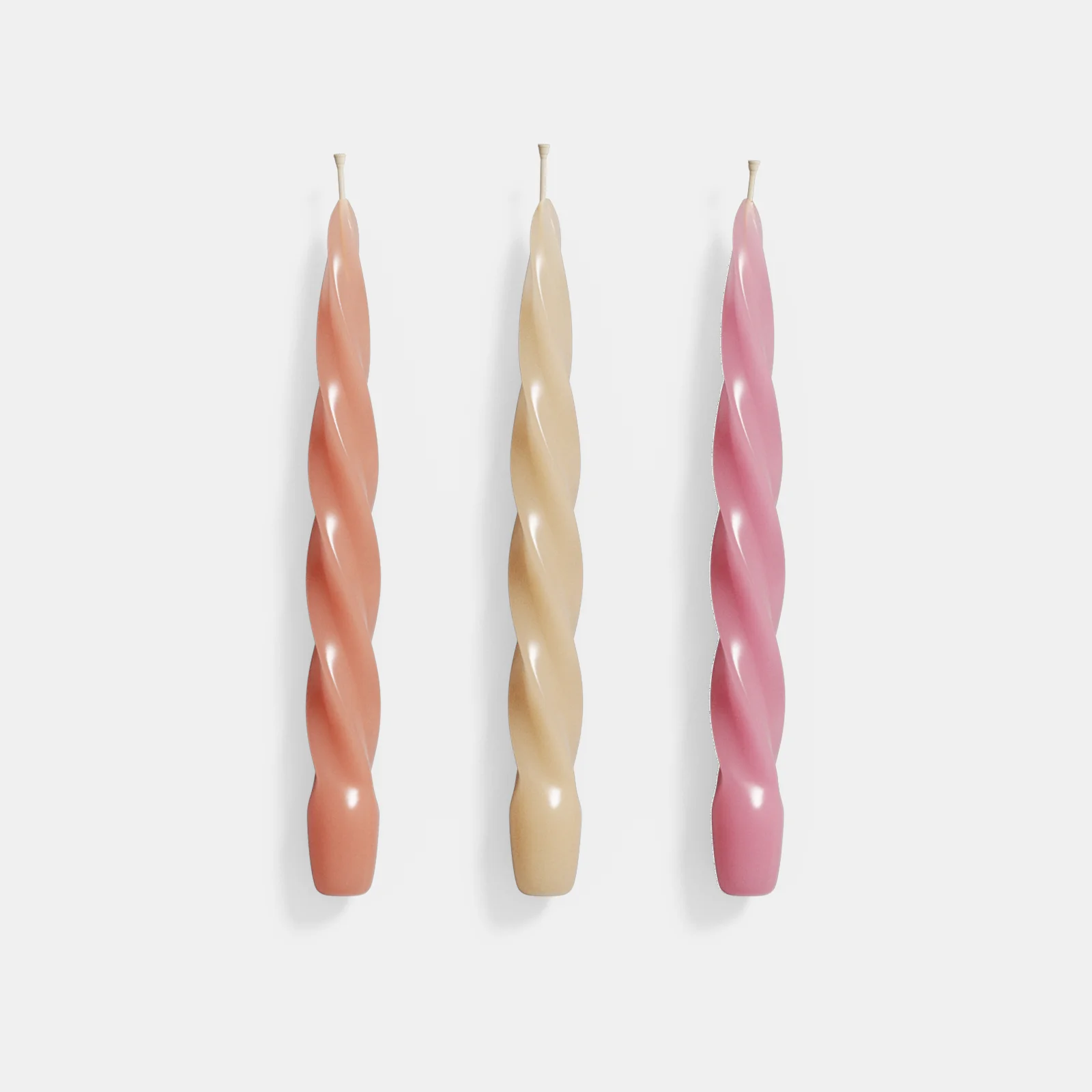 Modern Spiral Taper Candle Silicone Mold