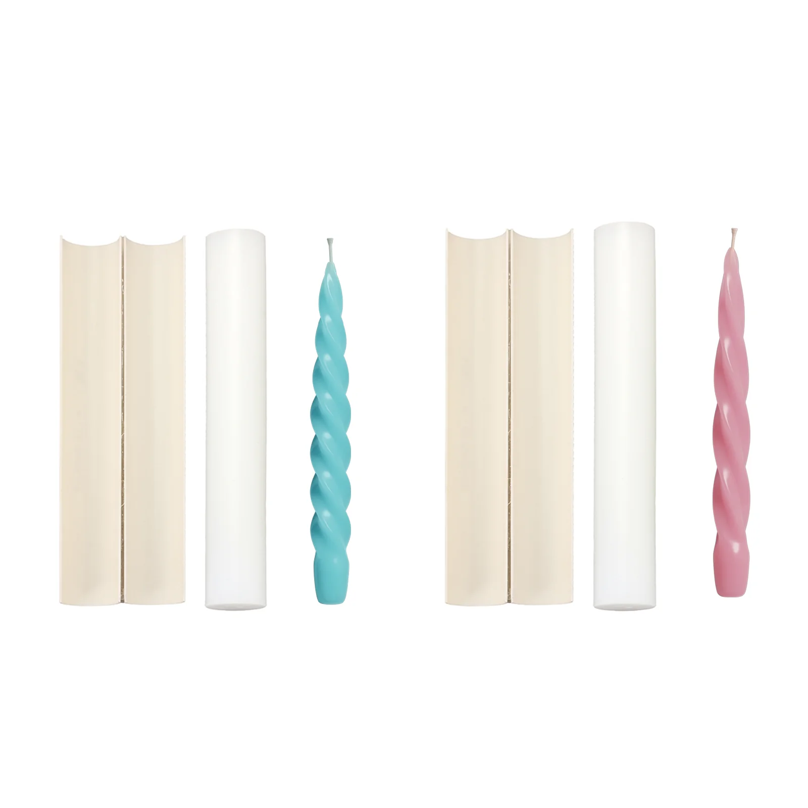 Moder Spiral Taper Candle Silicone Mold - Image 10