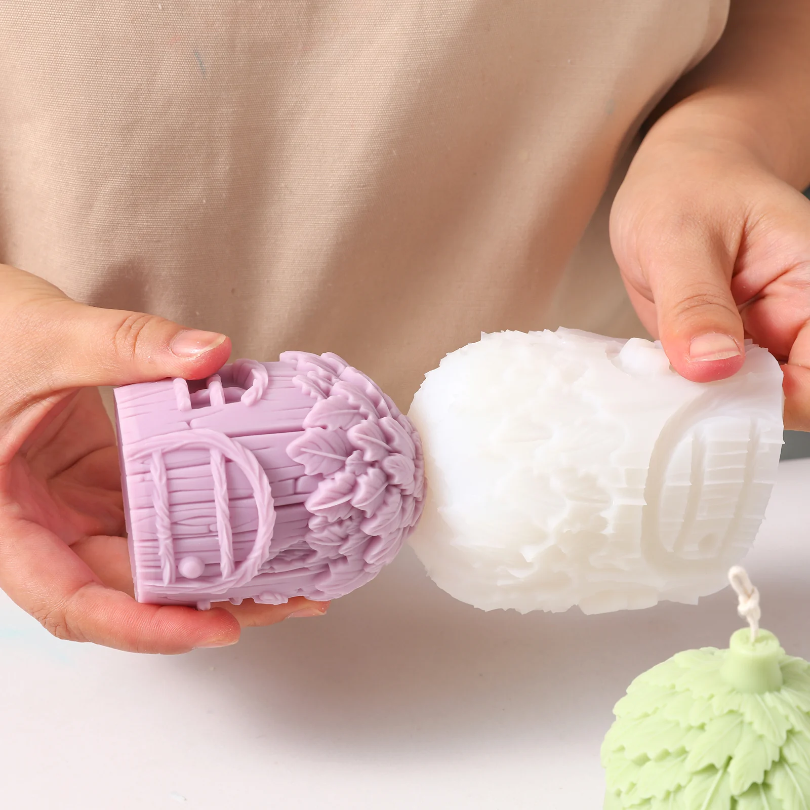 Miniature Fairy House Candle Silicone Mold - Image 3