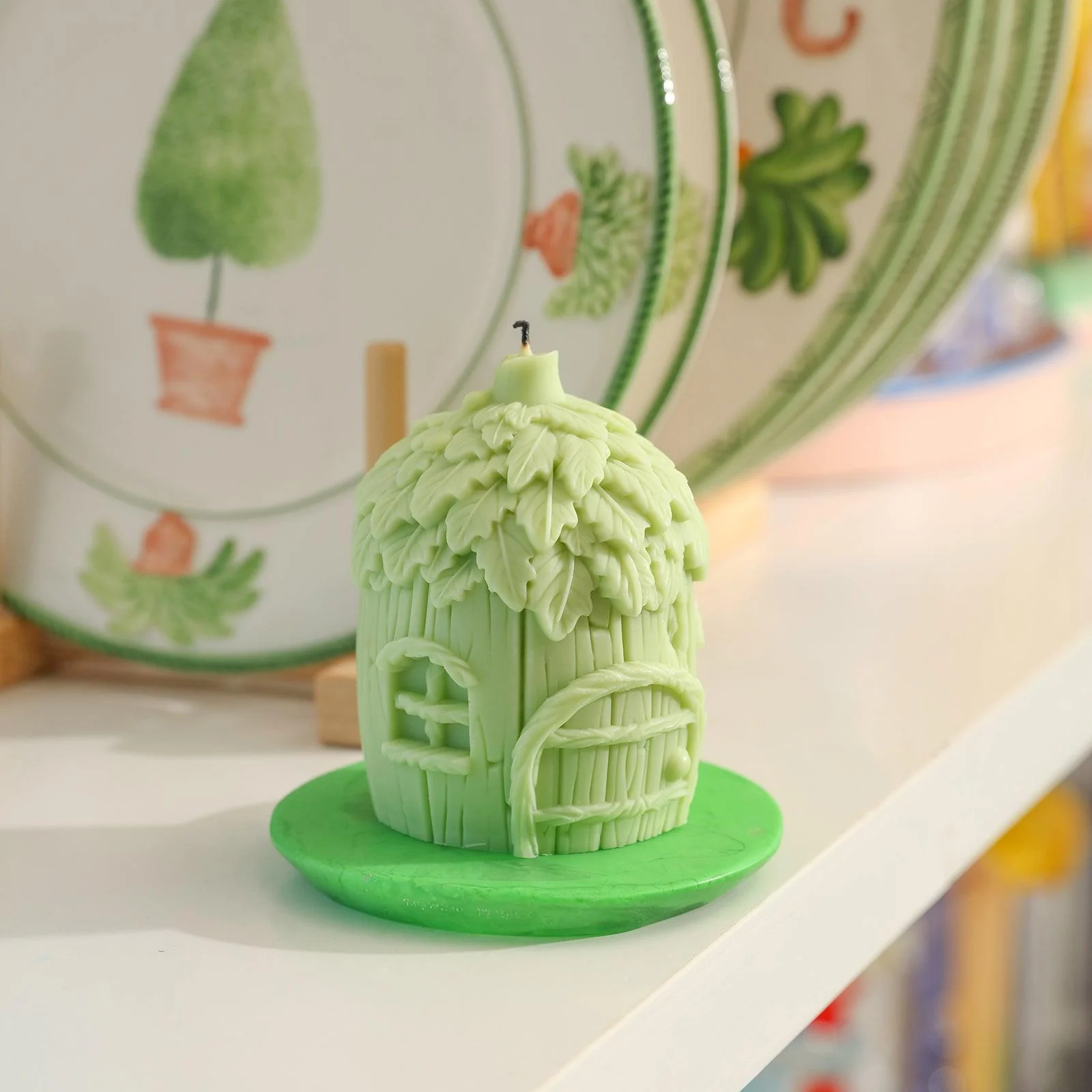 Miniature Fairy House Candle Silicone Mold - Image 5
