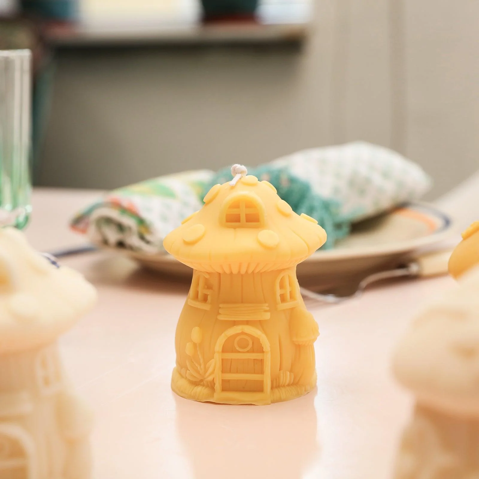 Miniature Mushroom House Candle Silicone Mold - Image 4