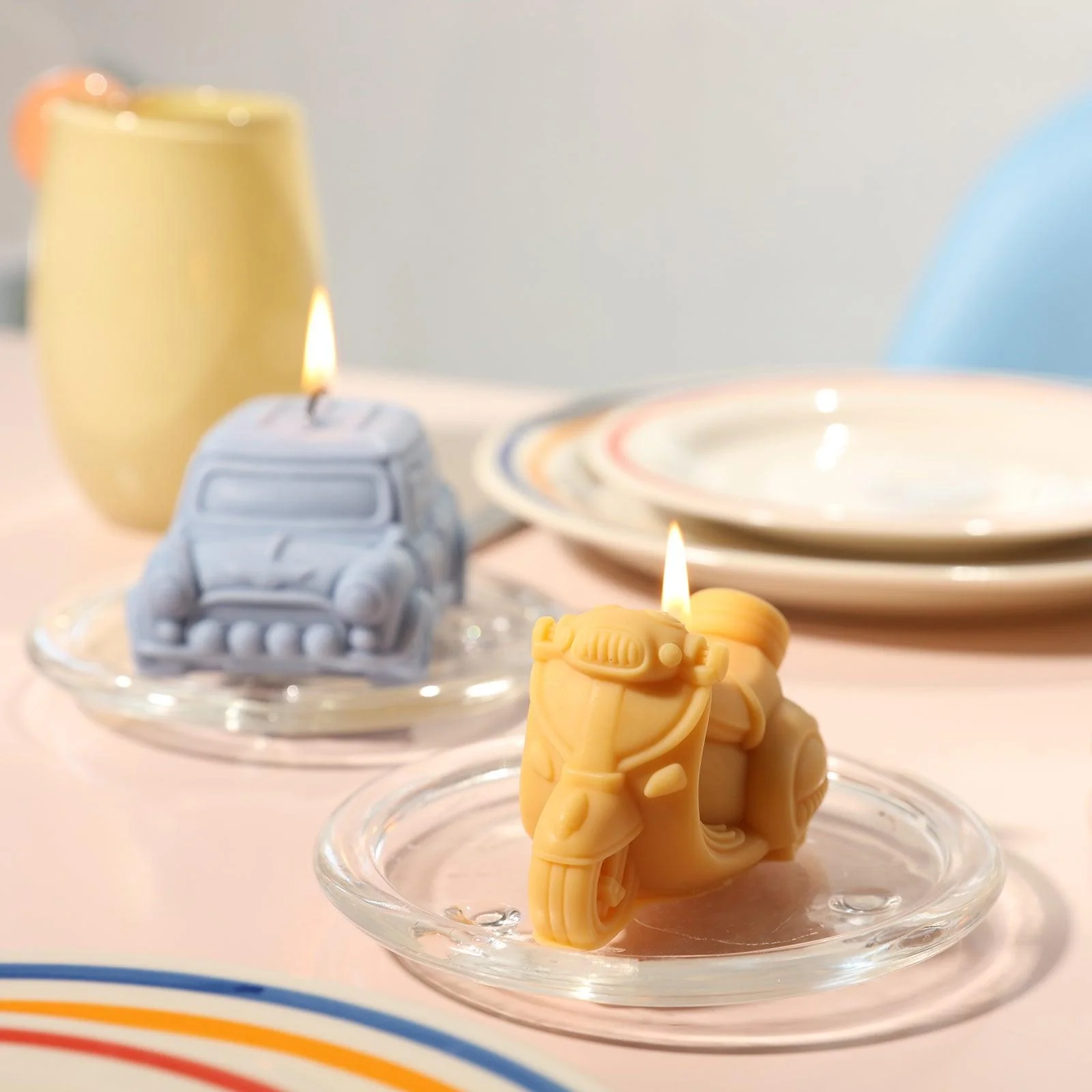 Italian Vintage Motorcycle Candle Silicone Mold - Image 6