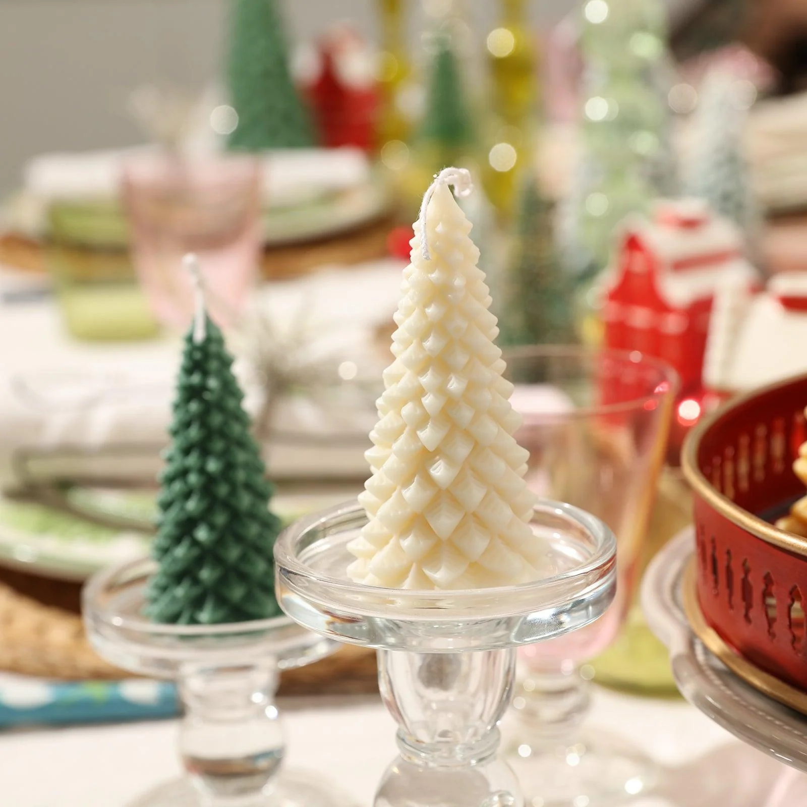 4'' Chritsmas Pine Tree Candle Silicone Mold - Image 4