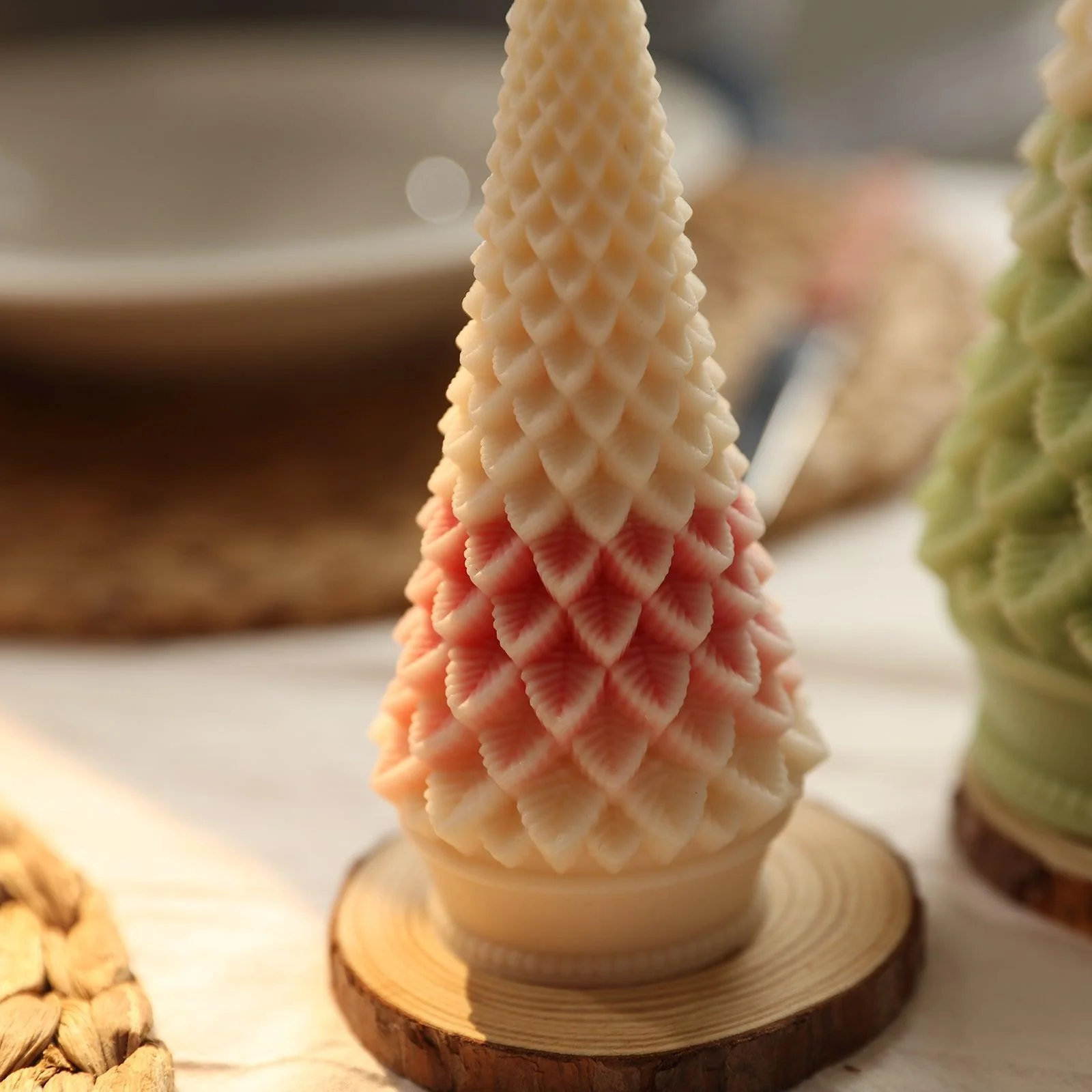 6'' Conical Christmas Tree Candle Silicone Mold - Image 5