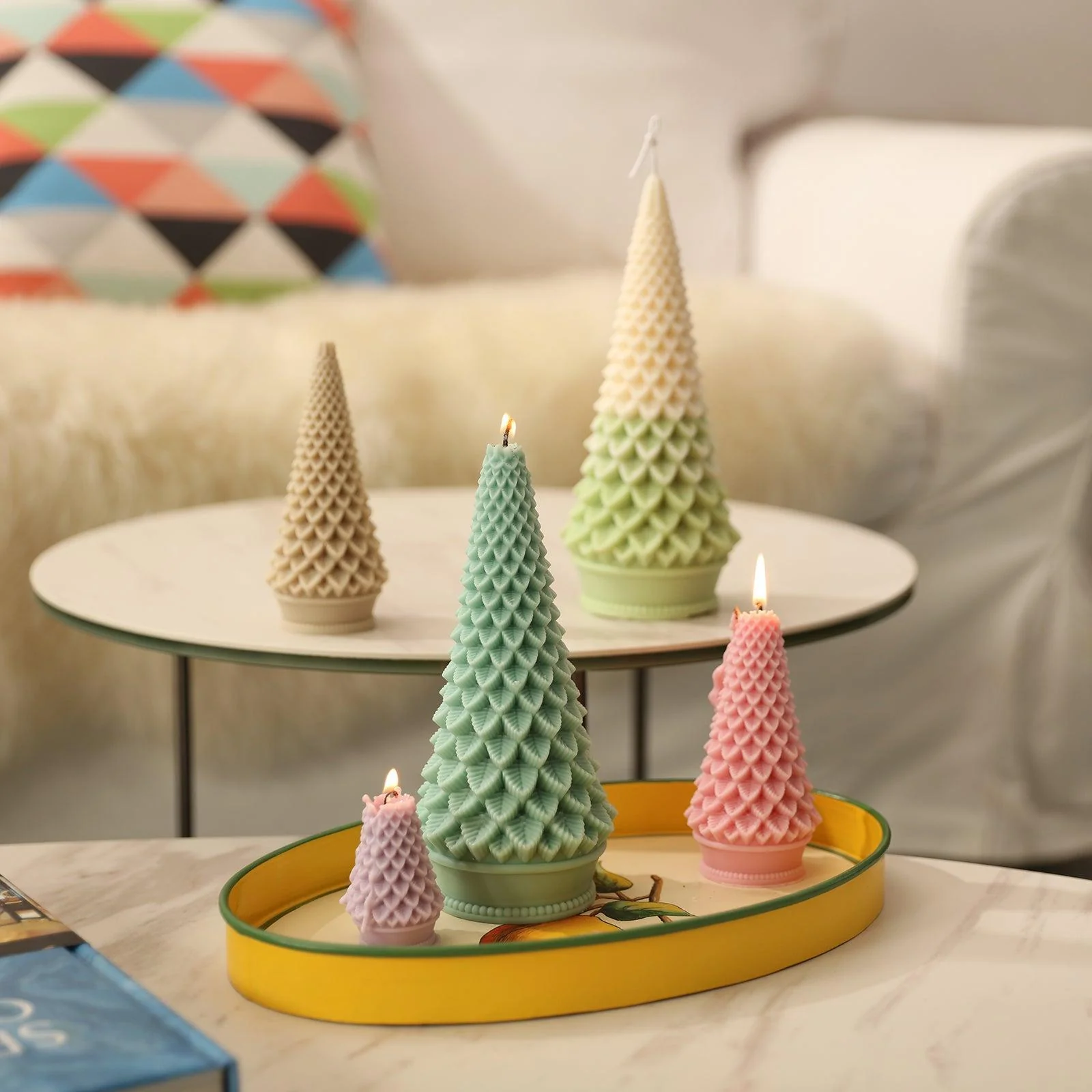 Conical Christmas Tree Candle Silicone Mold - Image 7