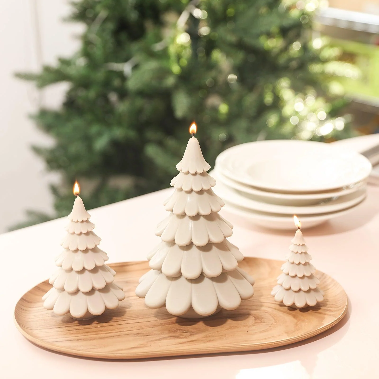Layered Christmas Tree Candle Silicone Mold - Image 5