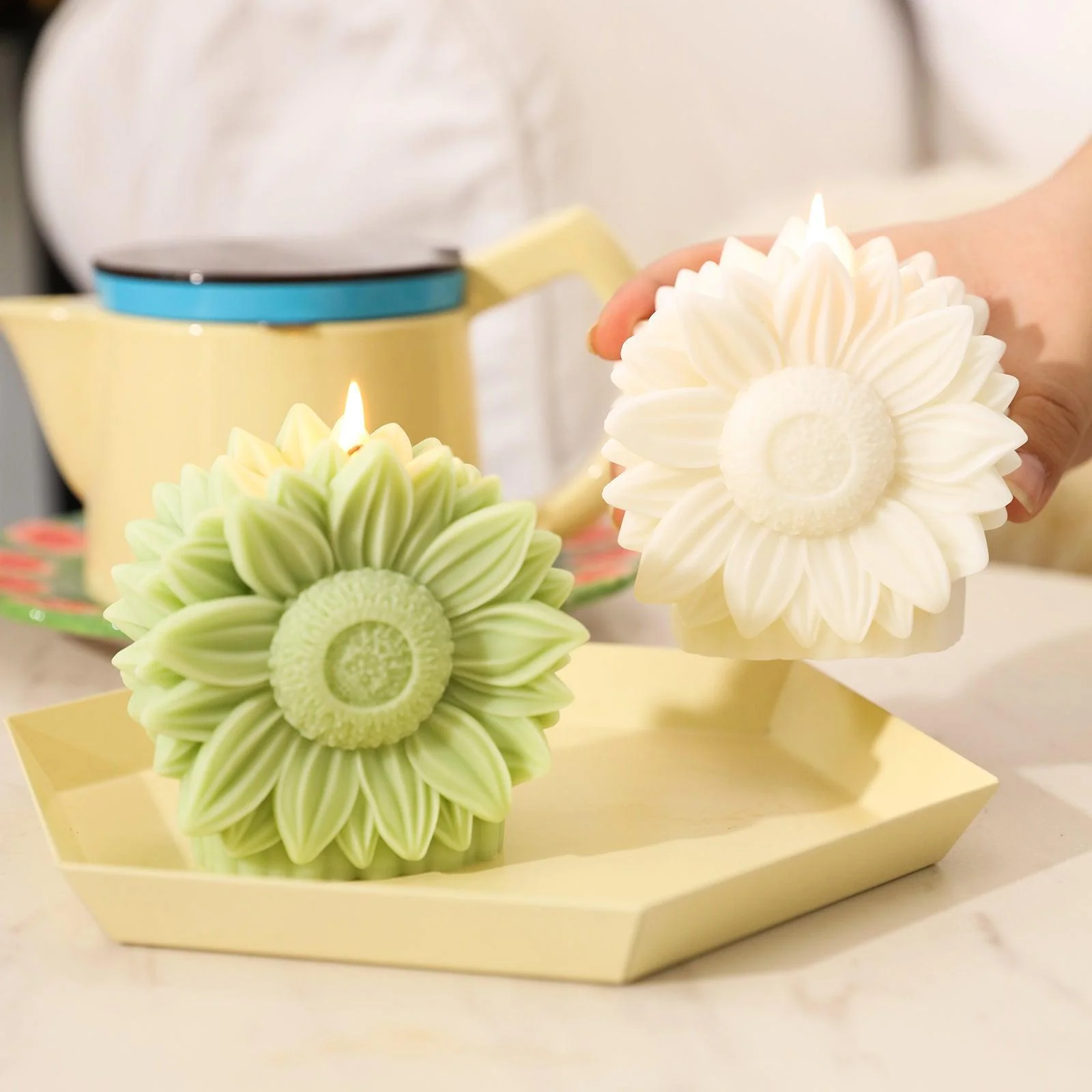Sunflower Mirage Candle Silicone Mold - Image 4