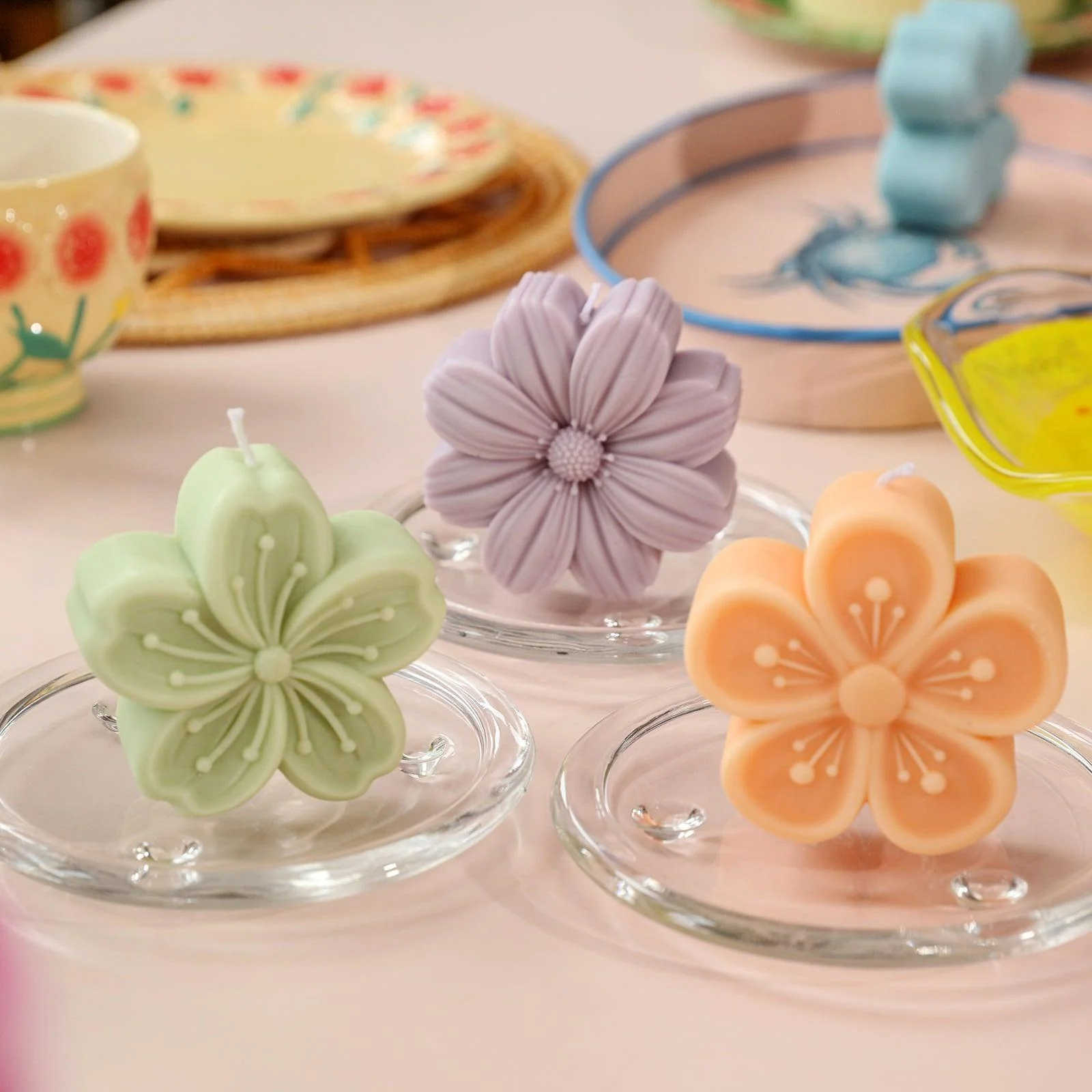 Floral Quartet Harmony Candle Silicone Mold Collection - Image 5