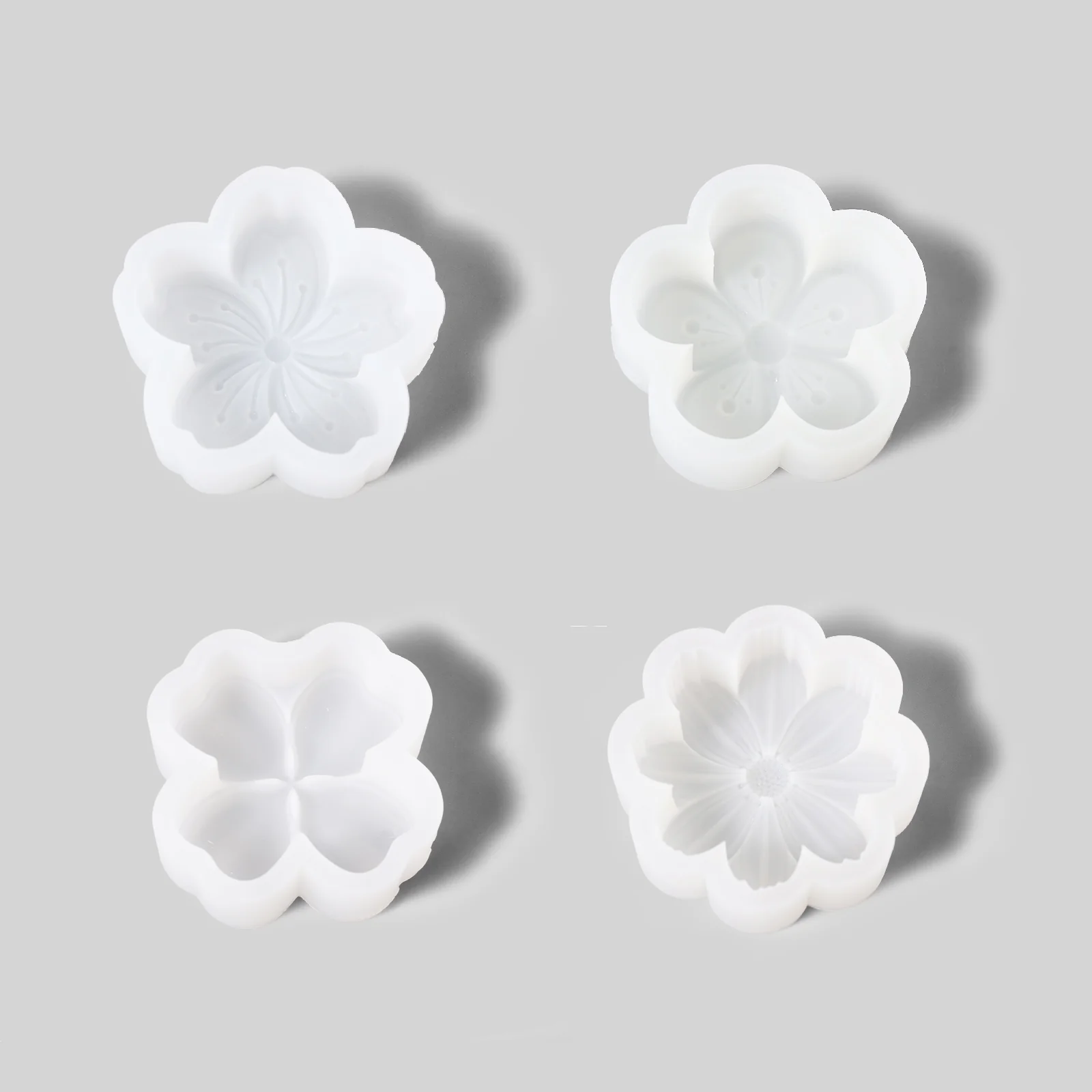 Floral Quartet Harmony Candle Silicone Mold Collection - Image 9