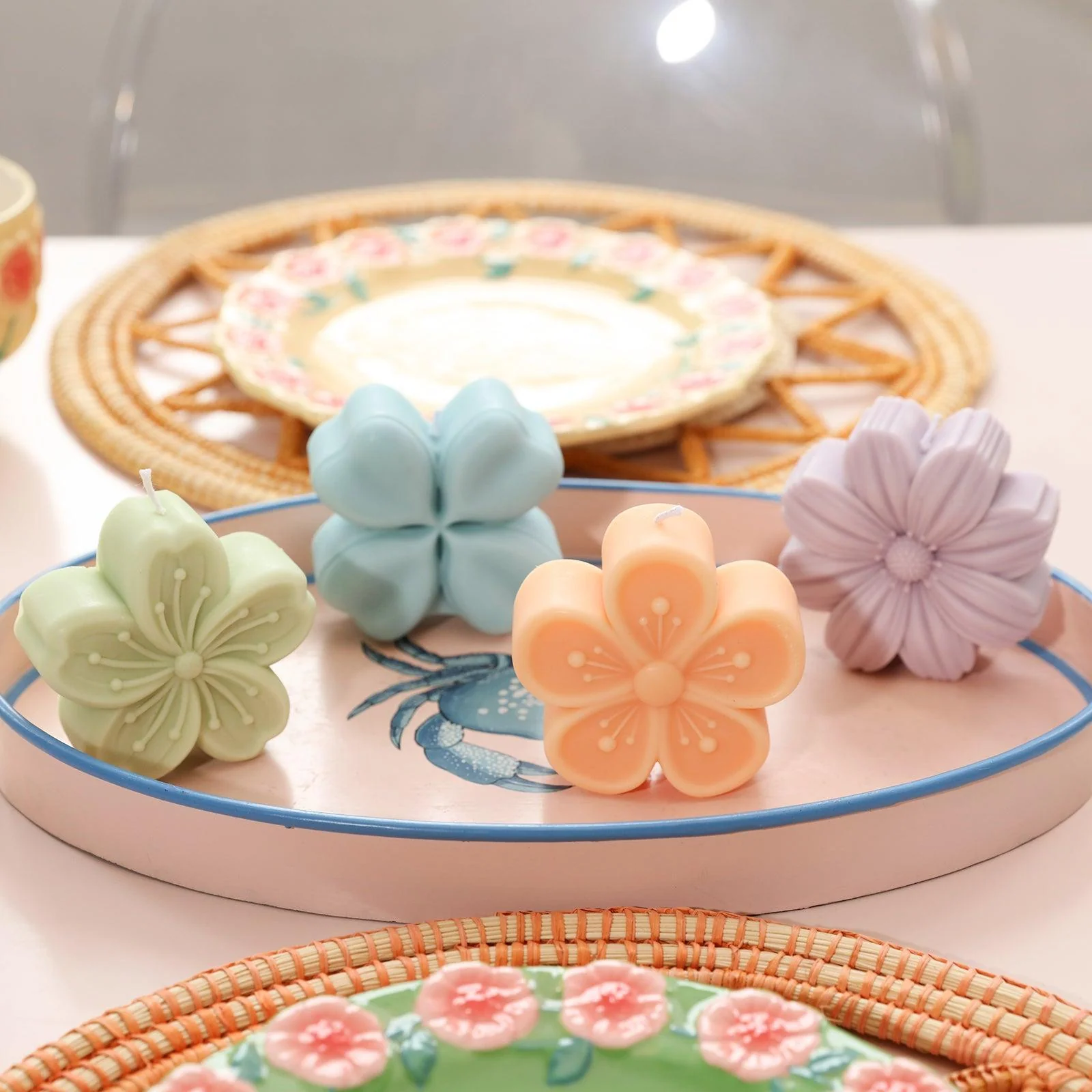 Peach Blossom Harmony Candle Silicone Mold - Image 8