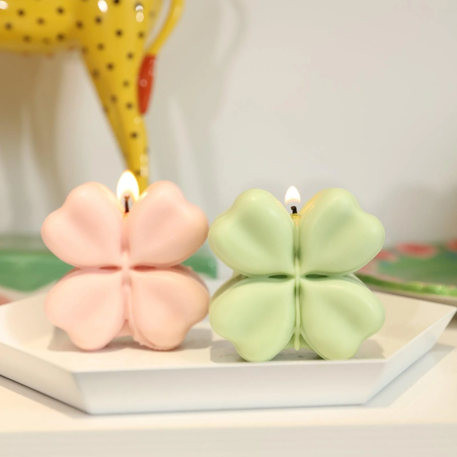 Four-Leaf Clover Harmony Candle Silicone Mold - Image 6