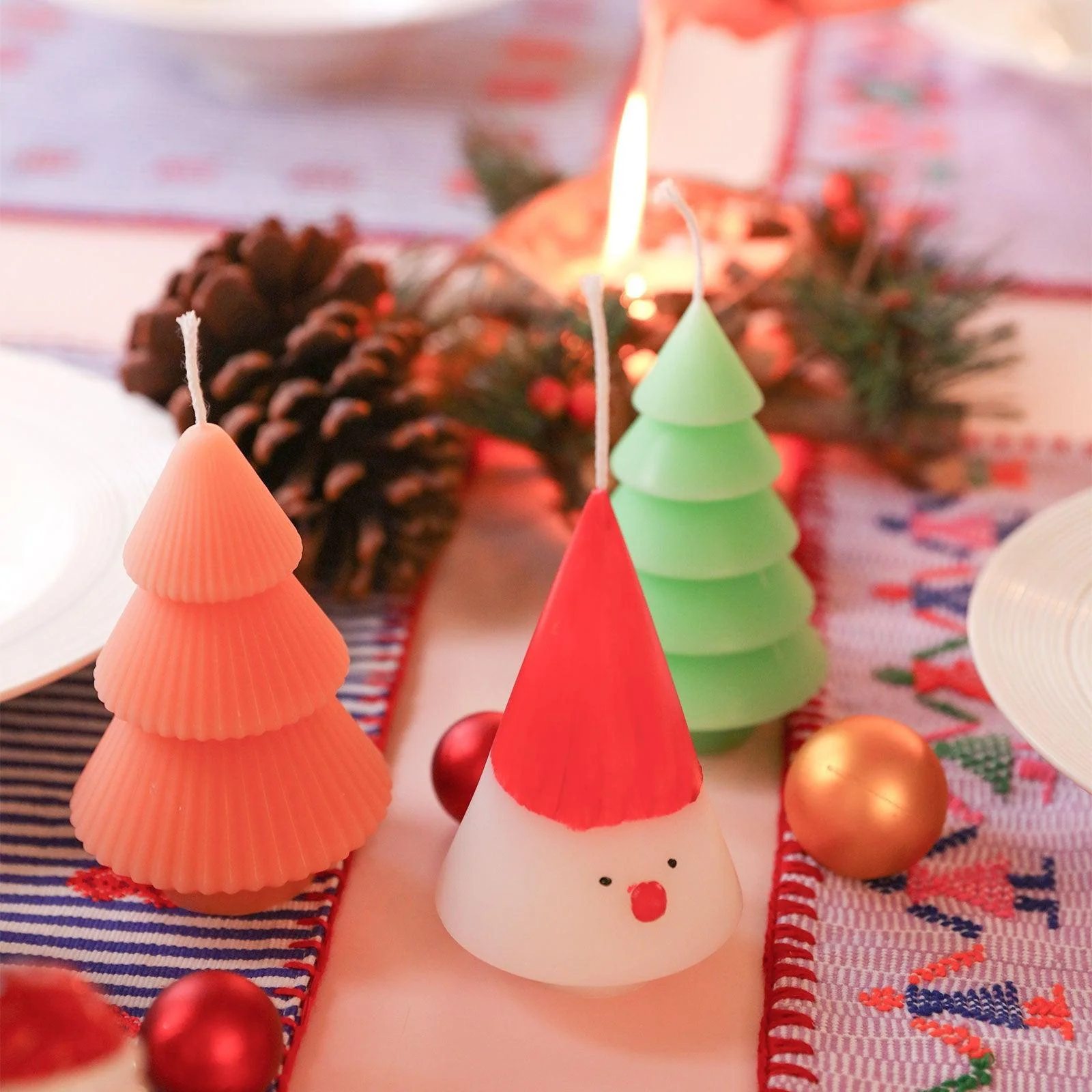 Glowing Christmas Tree Candle Silicone Mold Collection - Image 5