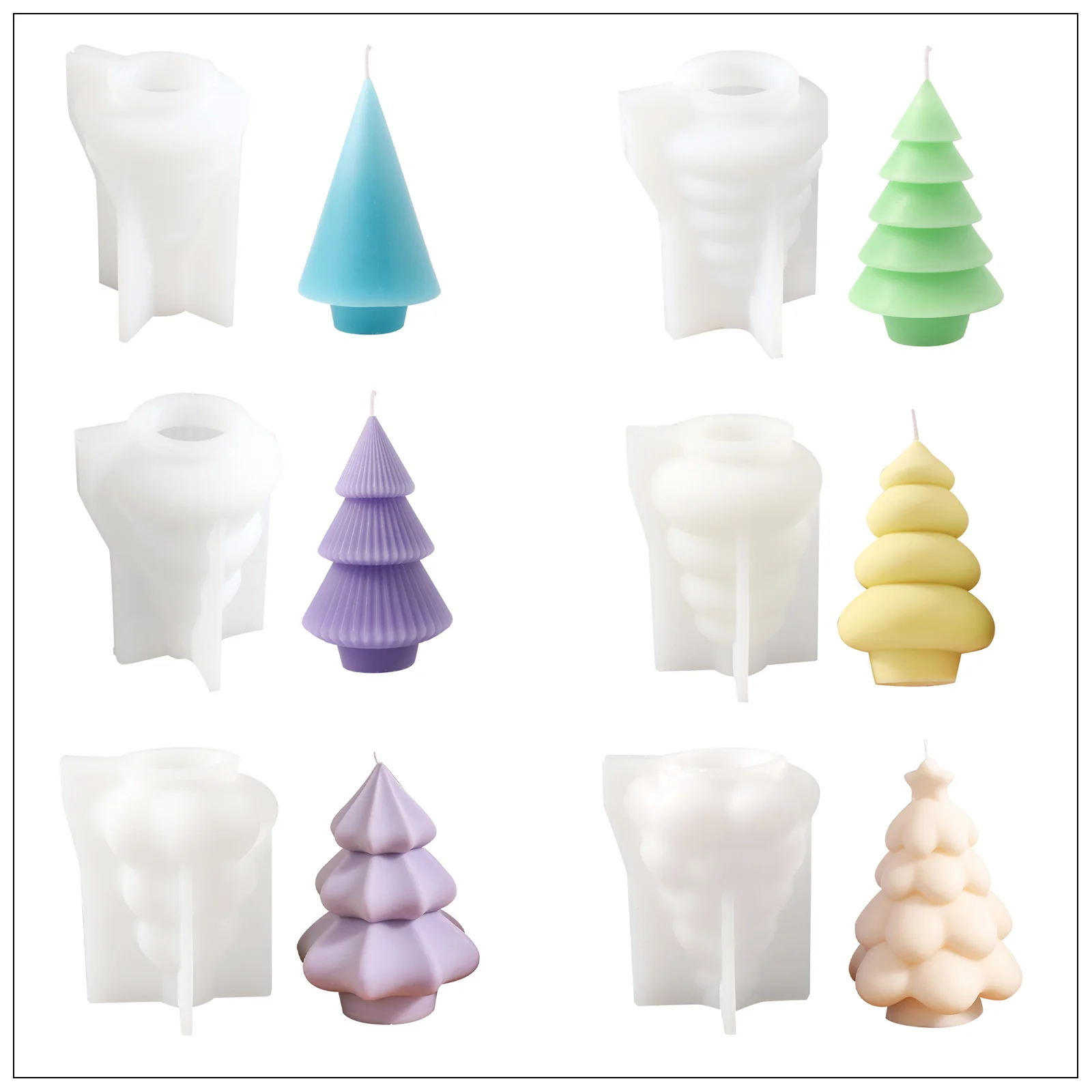 Glowing Christmas Tree CandleSilicone Mold - Ⅵ - Image 9