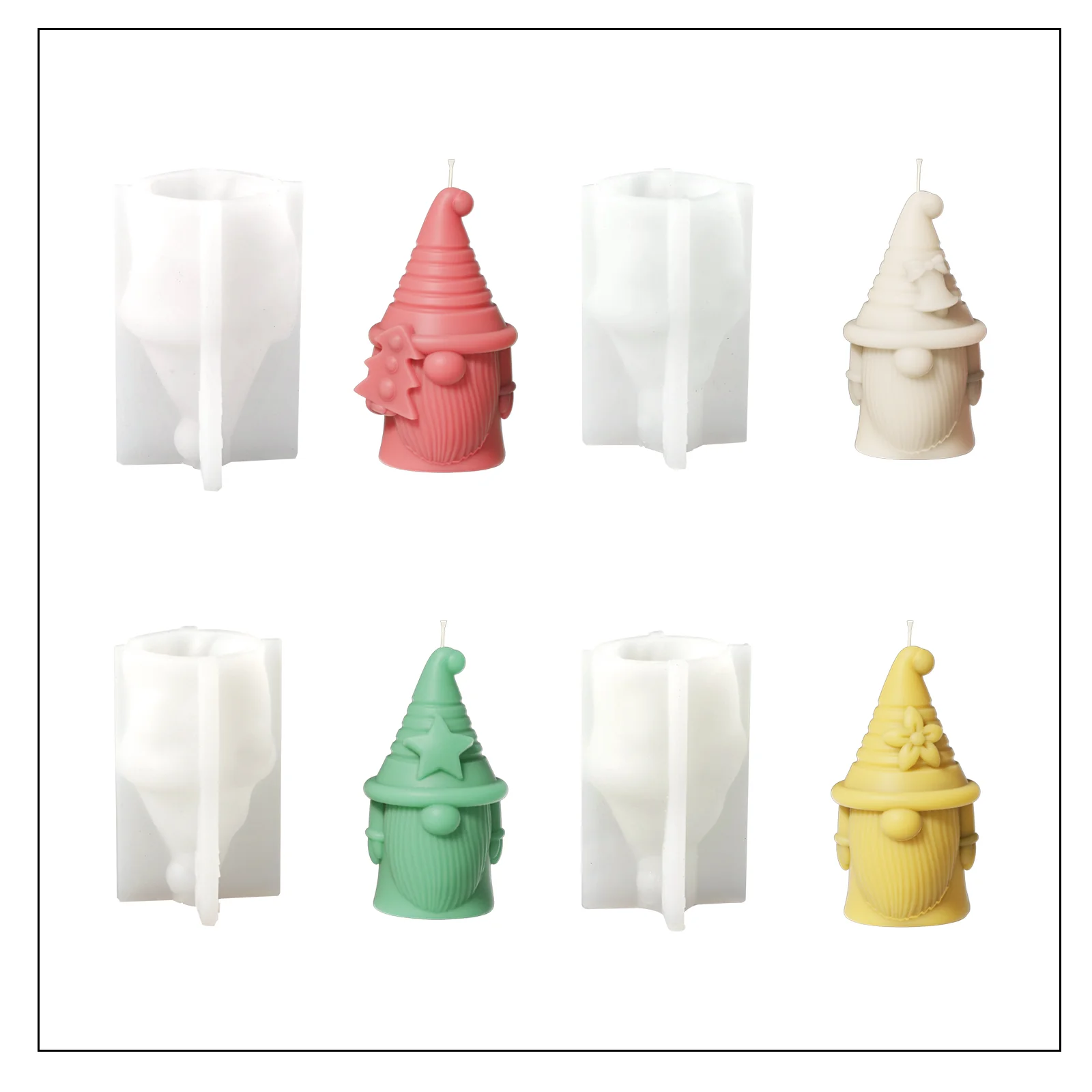 Florian of Hat-tastic Gnome Squad Candle Silicone Mold - Image 10