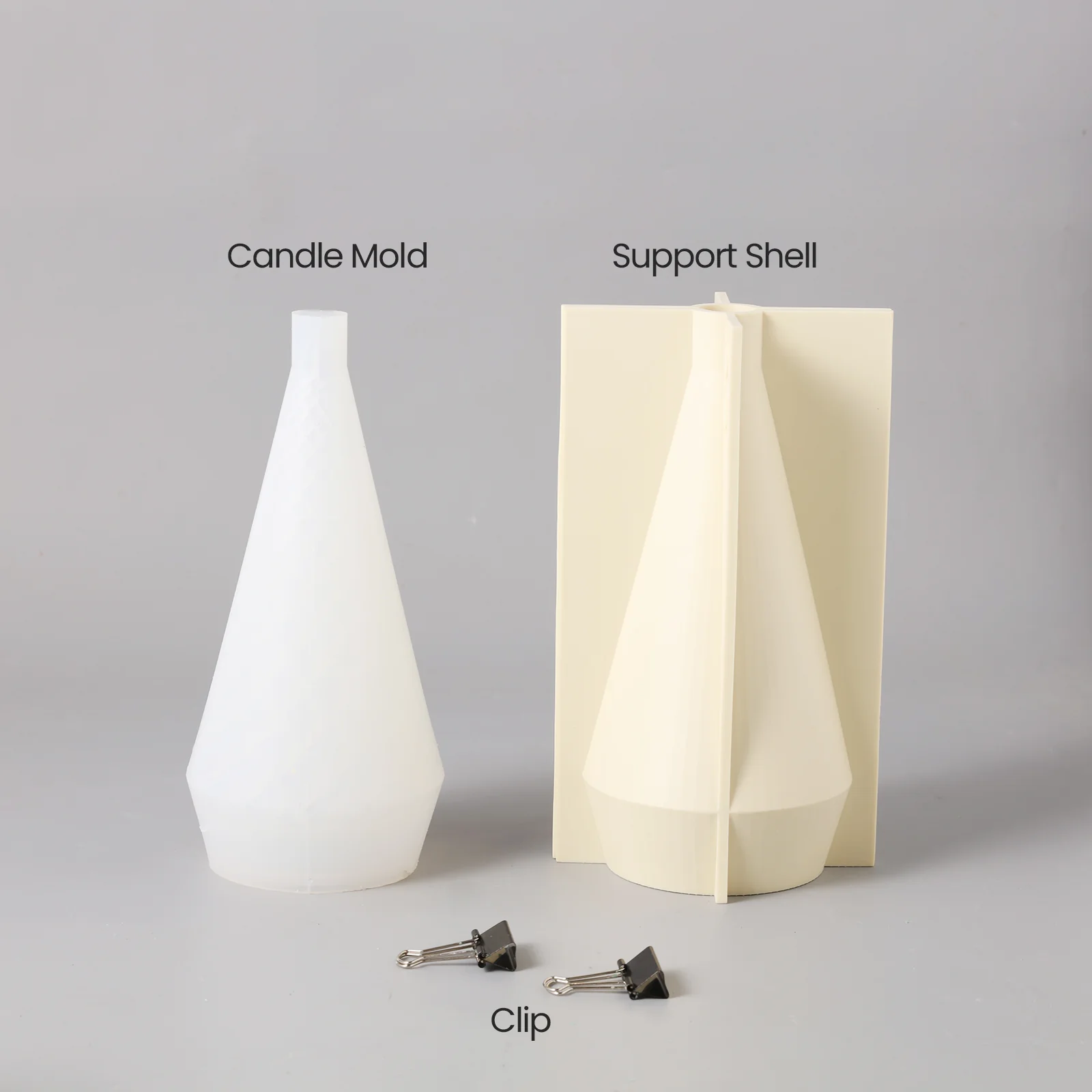 9'' Conical Christmas Tree Candle Silicone Mold - Image 9