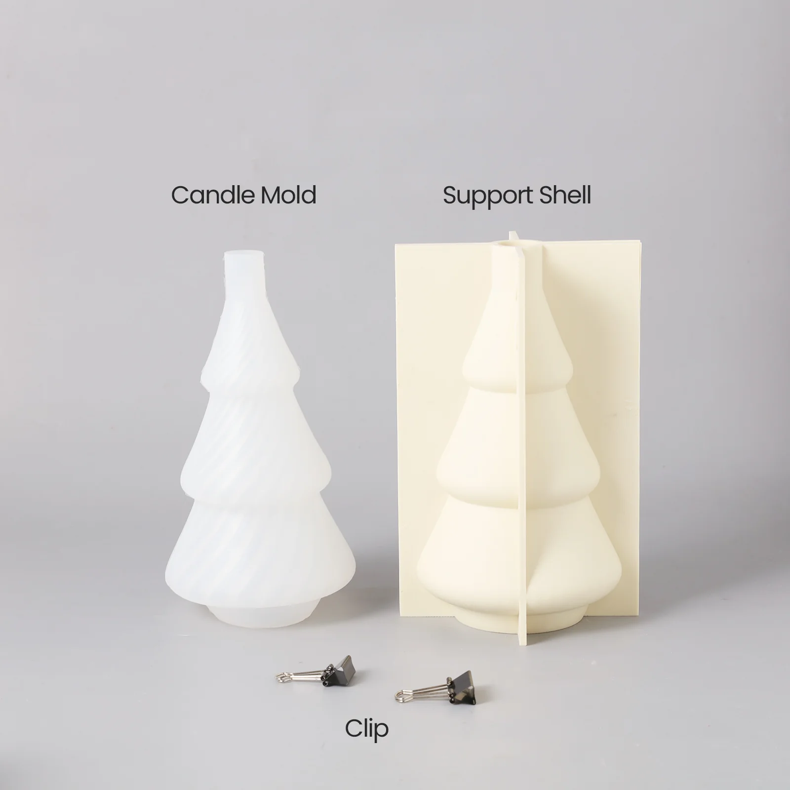 8.5'' Evergreen Christmas Tree Candle Silicone Mold - Image 8