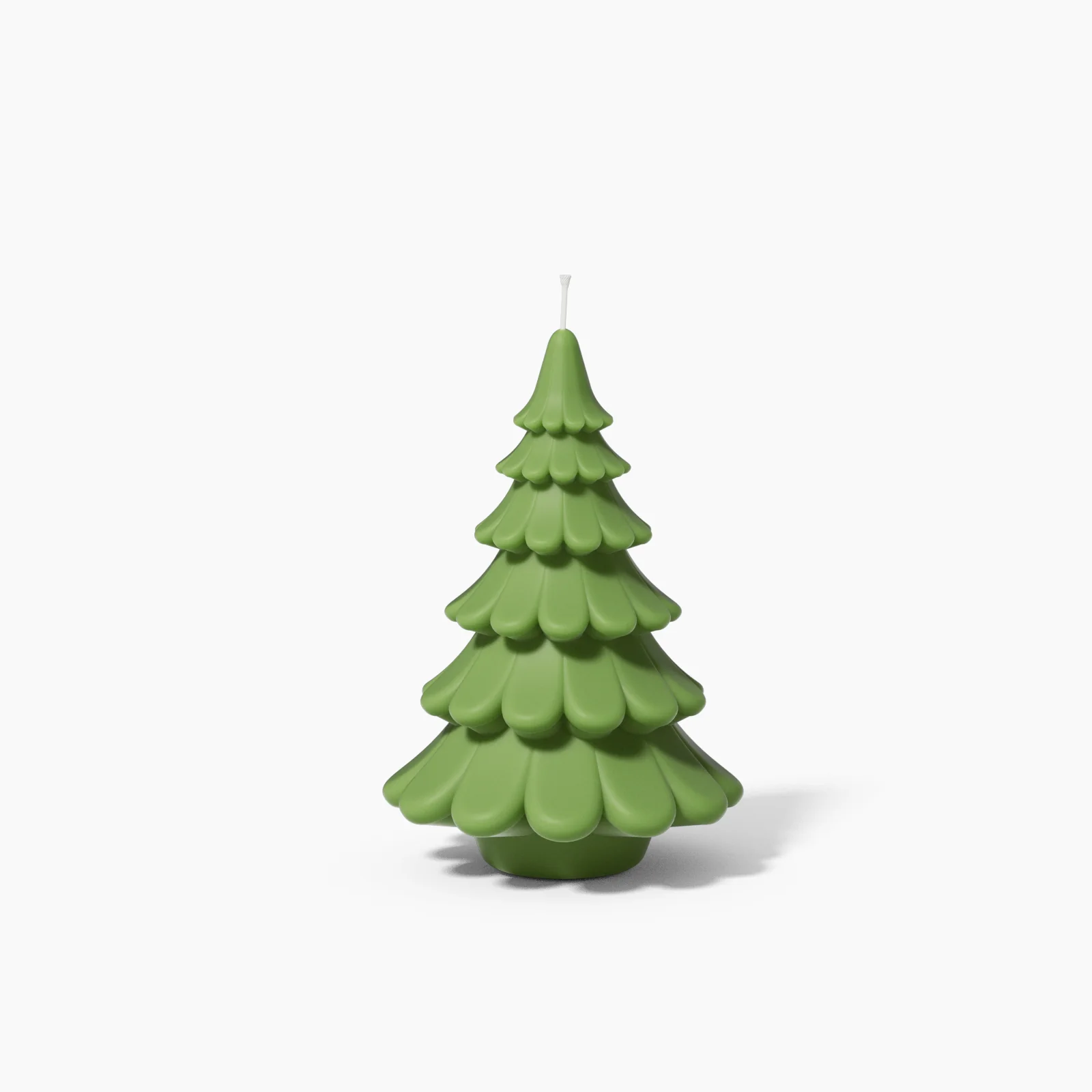 6'' Layered Christmas Tree Candle Silicone Mold