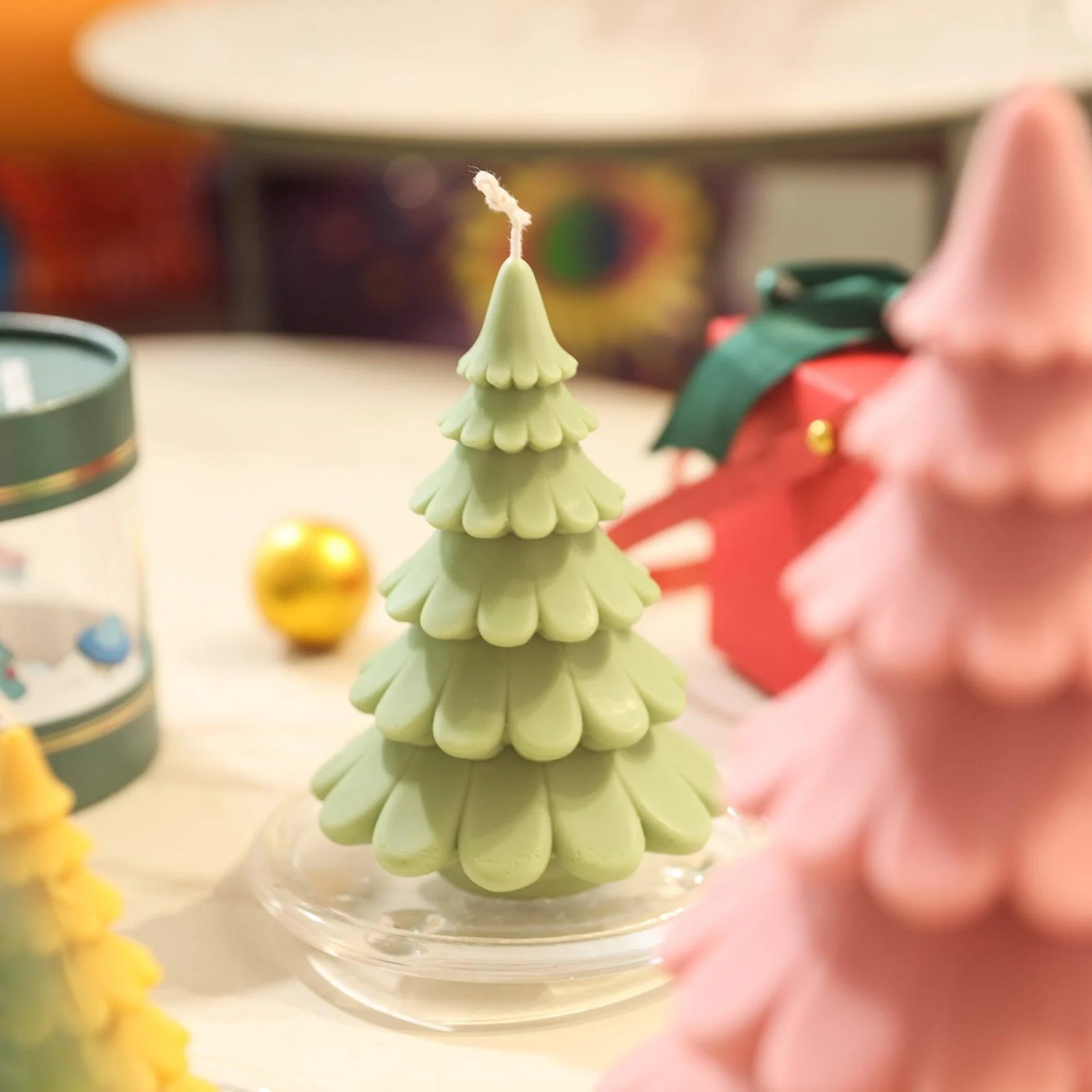 6'' Layered Christmas Tree Candle Silicone Mold - Image 4