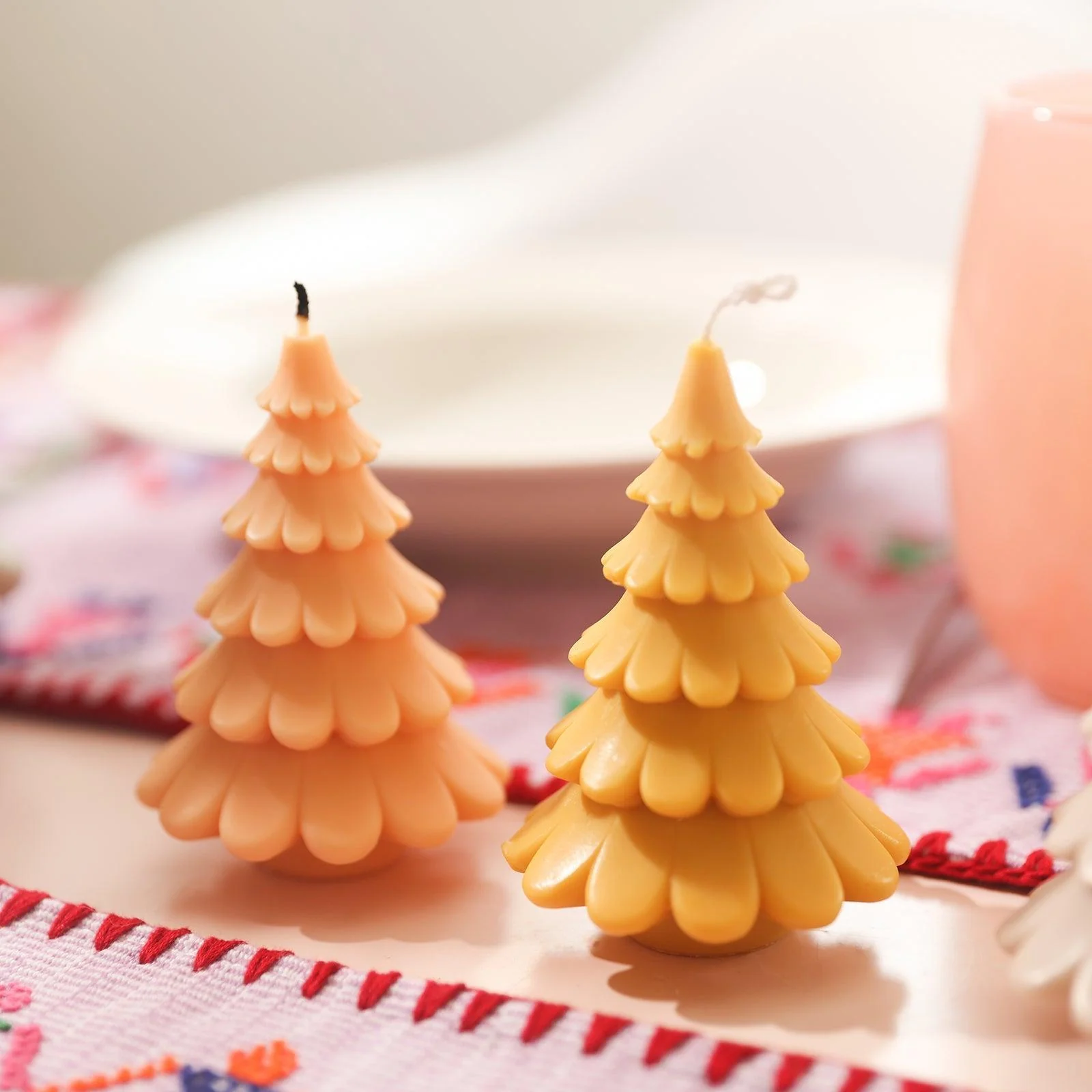 4'' Layered Christmas Tree Candle Silicone Mold - Image 5