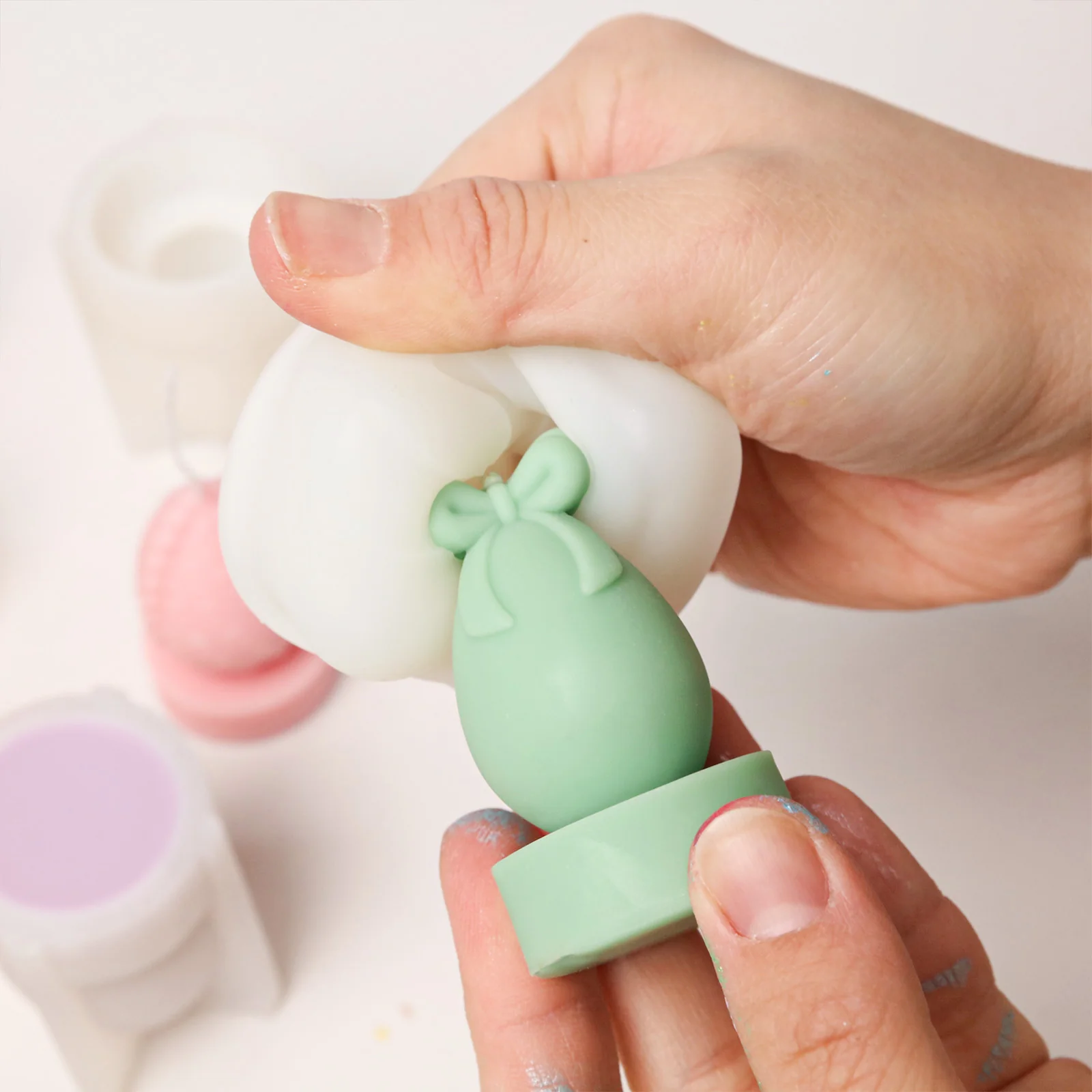 Easter's Floral Egg Delights Tealight Candle Silicone Mold Collection - Image 5