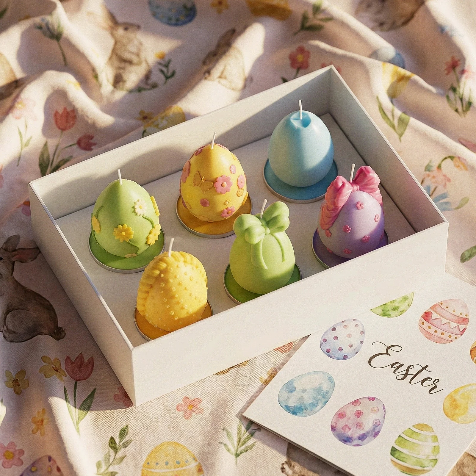 Easter's Floral Egg Delights Tealight Candle Silicone Mold Collection - Image 8