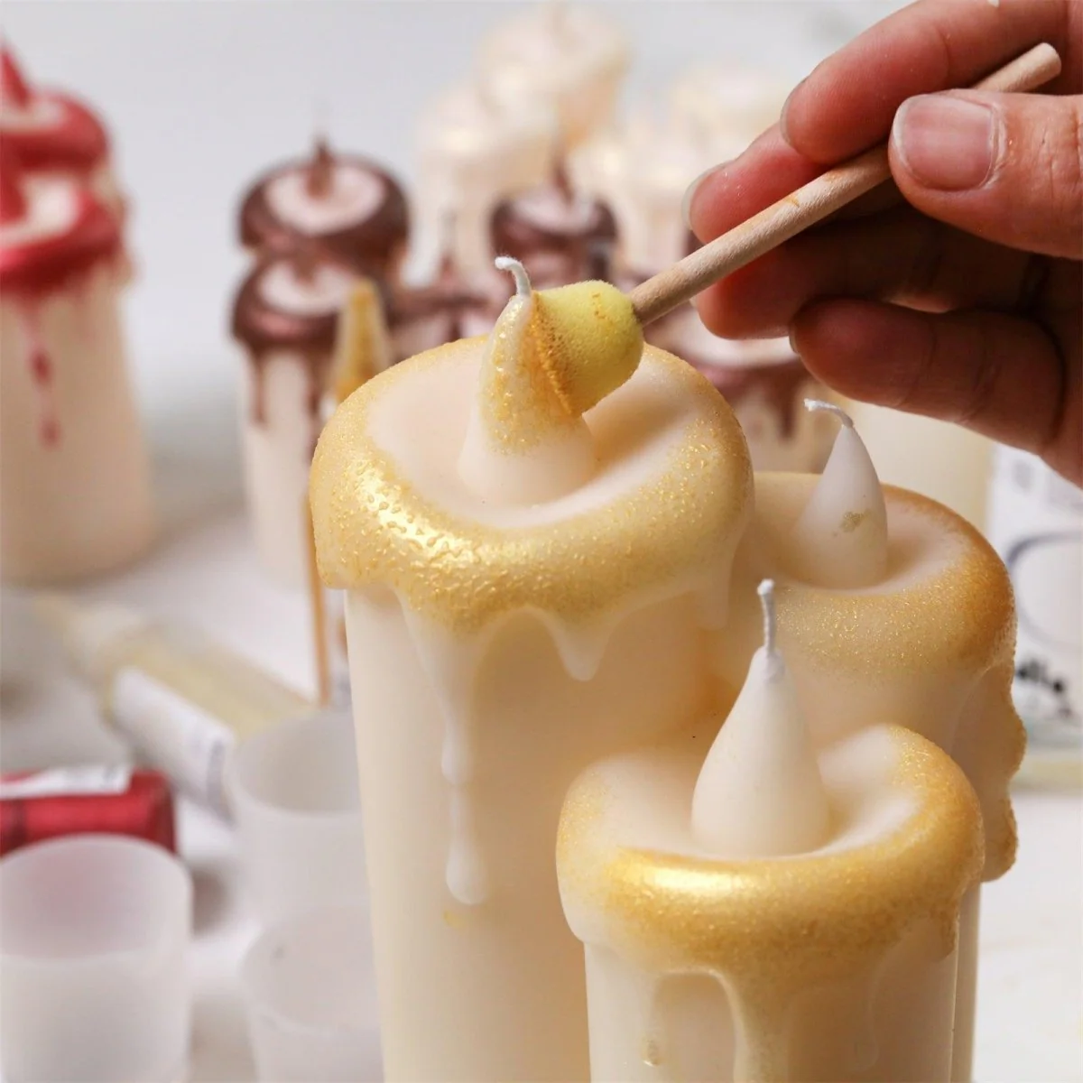 Cascading Drip Trio Candle Silicone Mold - Image 7