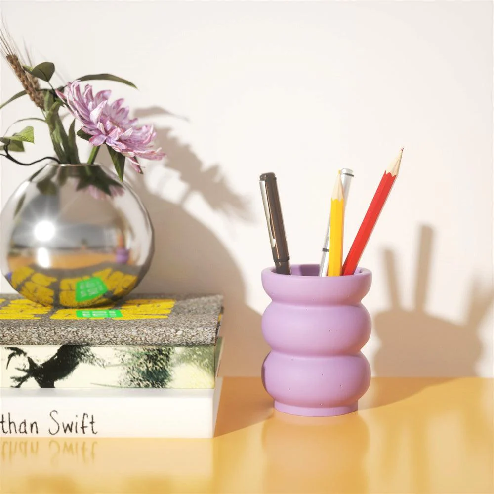 Candle Vessels Silicone Mold Concrete Candle Jar Plant Pot Mould - Image 4