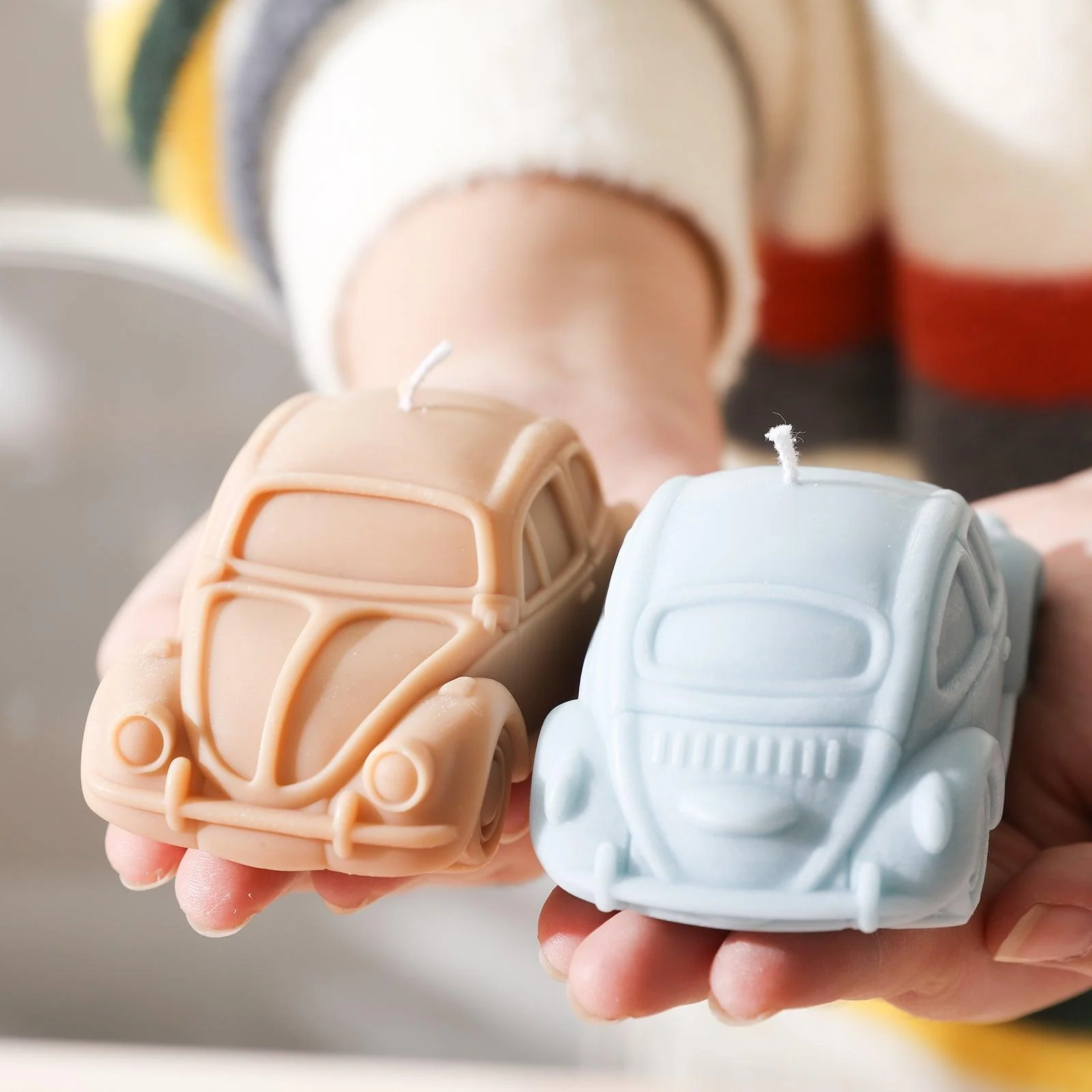 Classic Vintage Beetle Coupe Car Candle Silicone Mold - Image 6